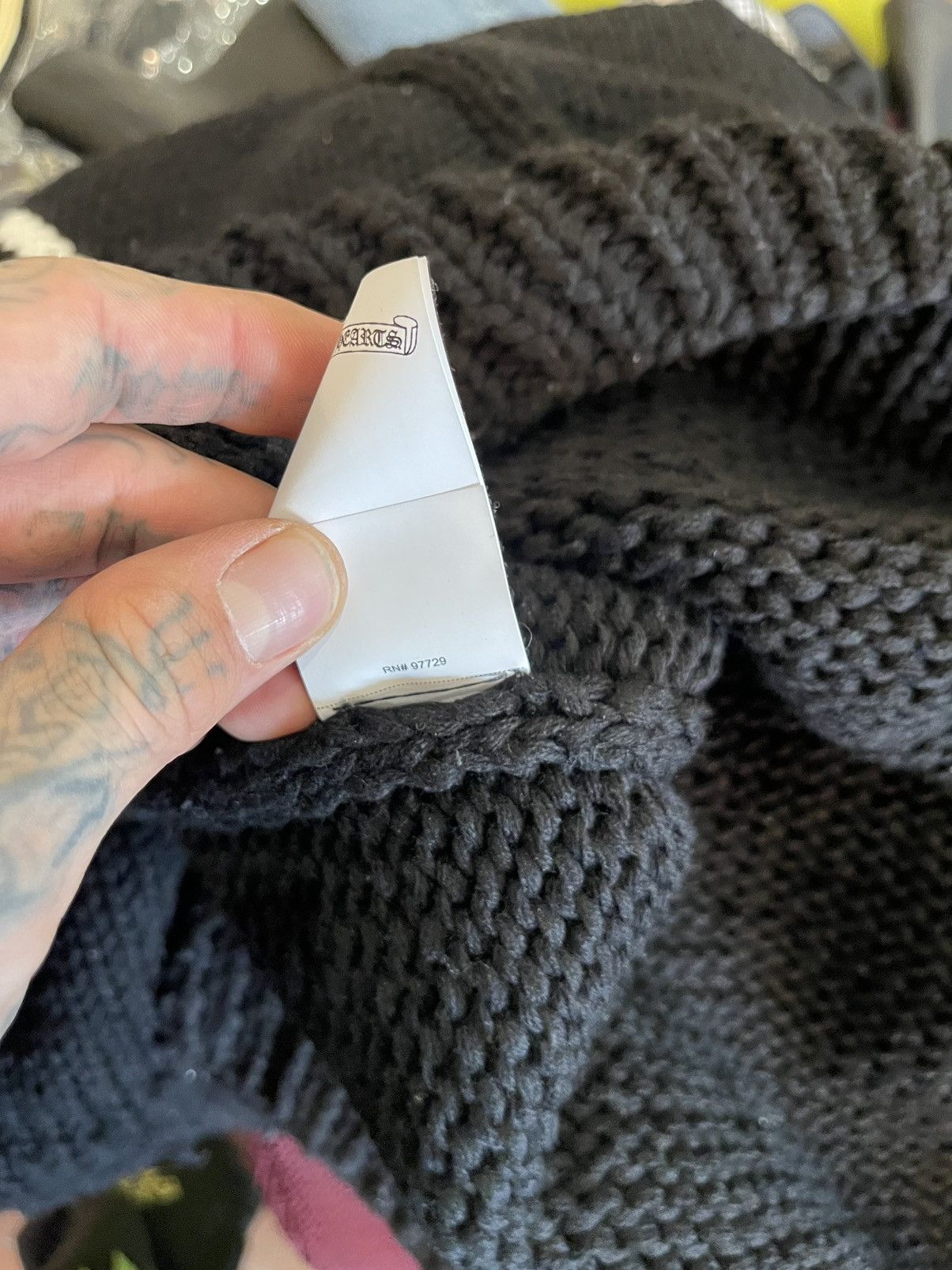 Chrome Hearts Chrome Hearts 2023 1/3 CASHMERE Cross Patch Sweater 4Gseller Size US XL / EU 56 / 4 - 12 Thumbnail
