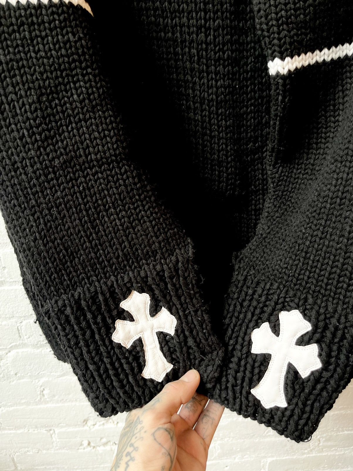 Chrome Hearts Chrome Hearts 2023 1/3 CASHMERE Cross Patch Sweater 4Gseller Size US XL / EU 56 / 4 - 5 Thumbnail
