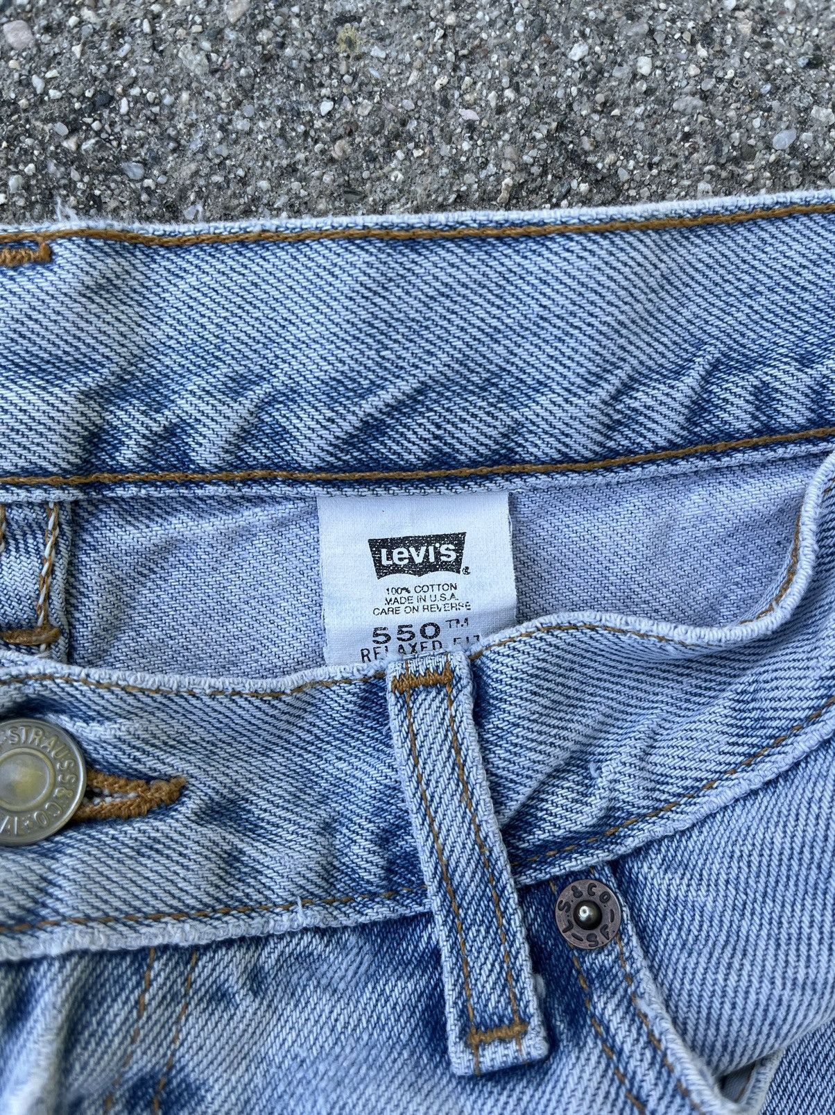 Levi's × Vintage Vintage Levi’s 550 Jean Shorts 2001 Jorts Relaxed Fit Denim Size US 28 / EU 44 - 3 Thumbnail