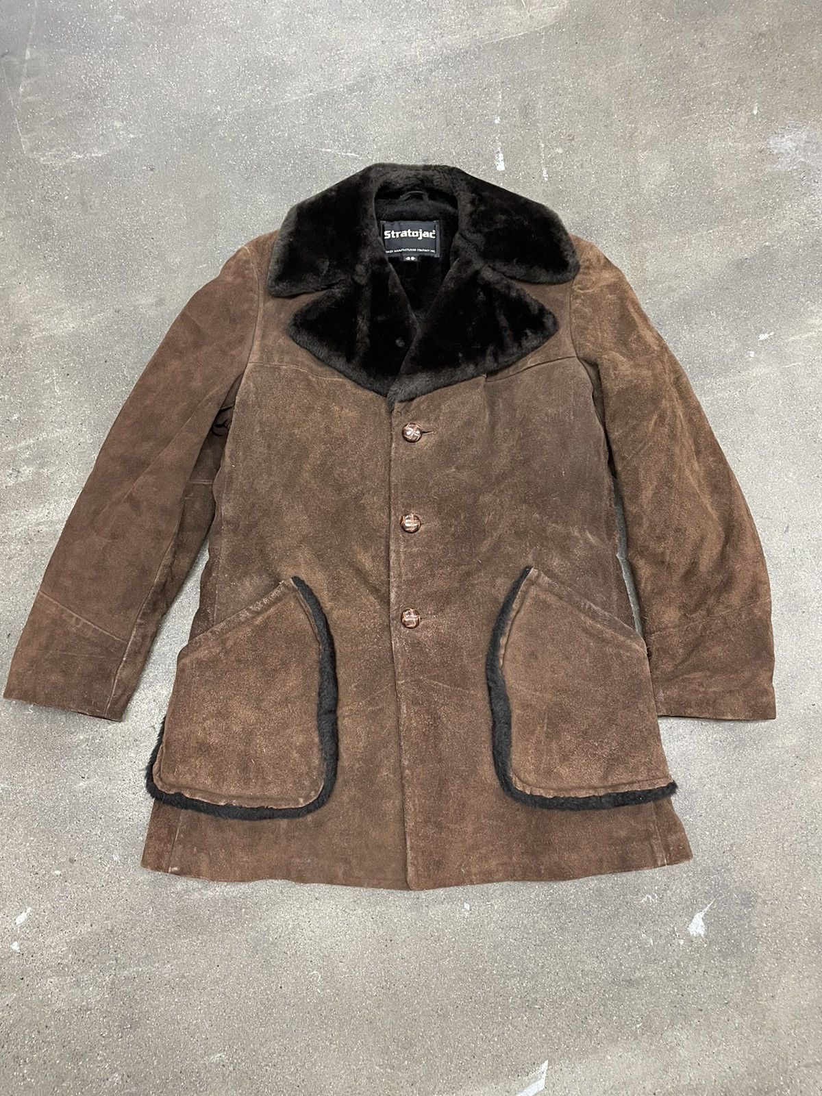 Vintage Vintage 1980s Fur Lined Suede Leather Jacket Size US M / EU 48-50 / 2 - 1 Thumbnail