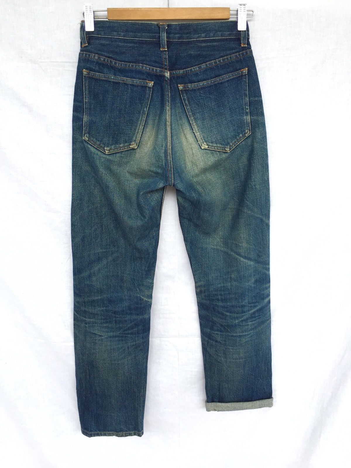 A.P.C. APC Paris Stone Wash Red Selvage Distressed Denim Size US 26 / EU 42 - 6 Thumbnail