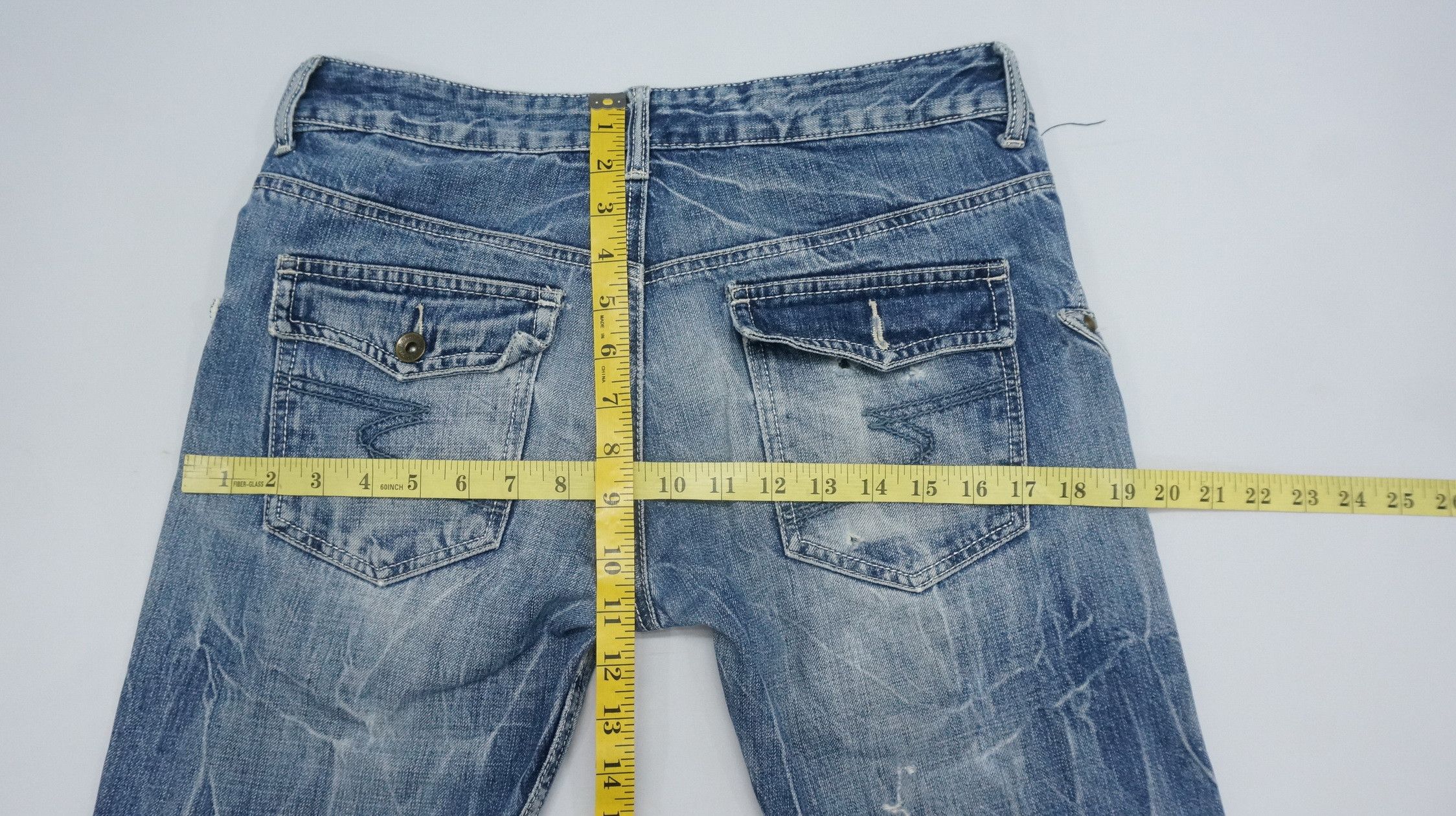 semanticdesign VTG 🔥 SEMANTIC Rivetted Flared Distressed Jeans Size US 30 / EU 46 - 17 Thumbnail