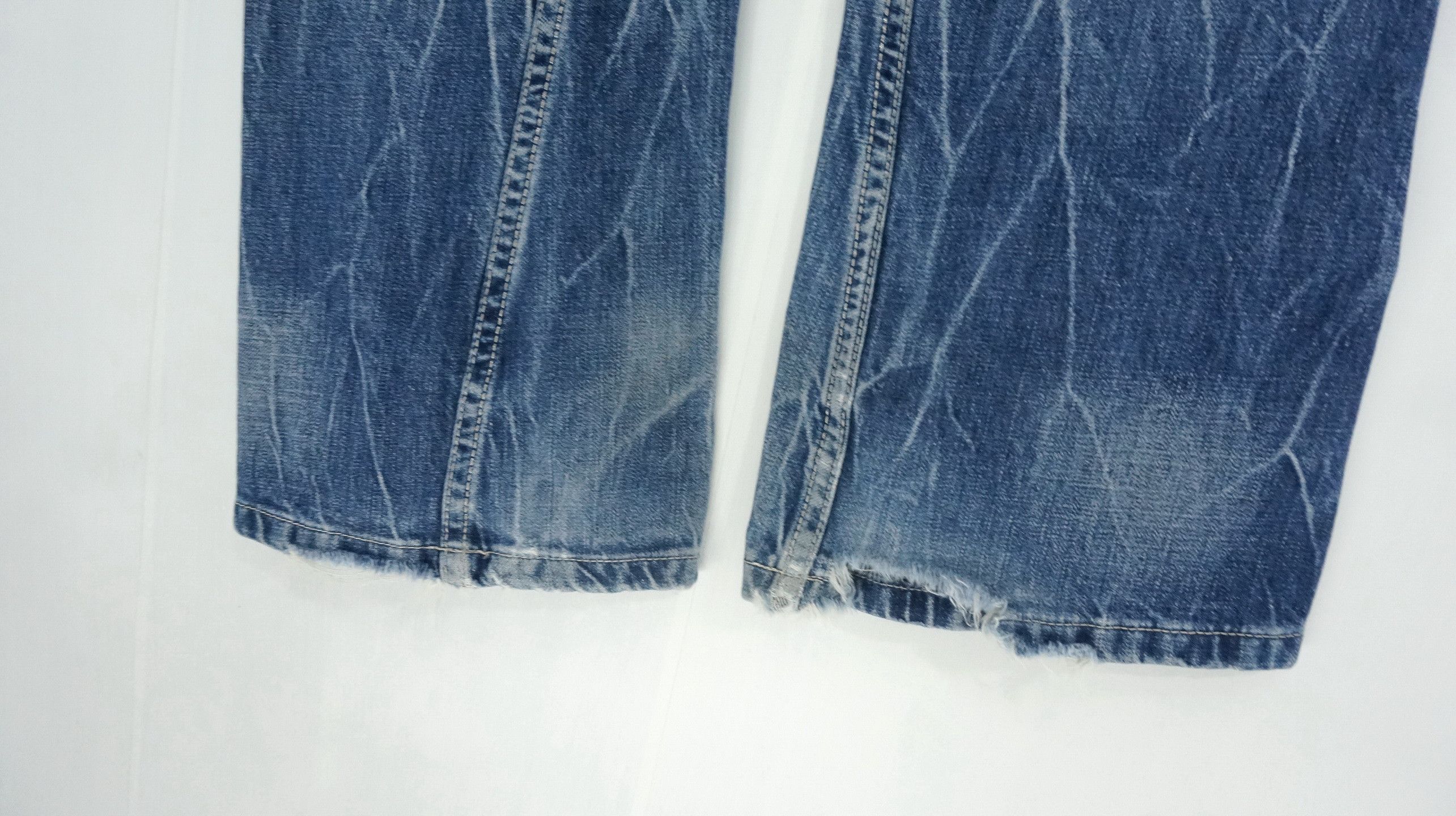 semanticdesign VTG 🔥 SEMANTIC Rivetted Flared Distressed Jeans Size US 30 / EU 46 - 11 Thumbnail
