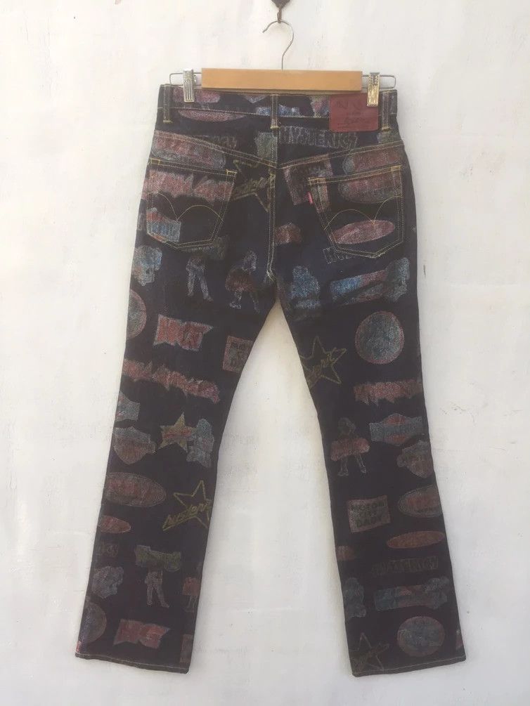 Hysteric Glamour HYSTERIC GLAMOUR pants full print distressed denim japanese Size US 30 / EU 46 - 2 Thumbnail