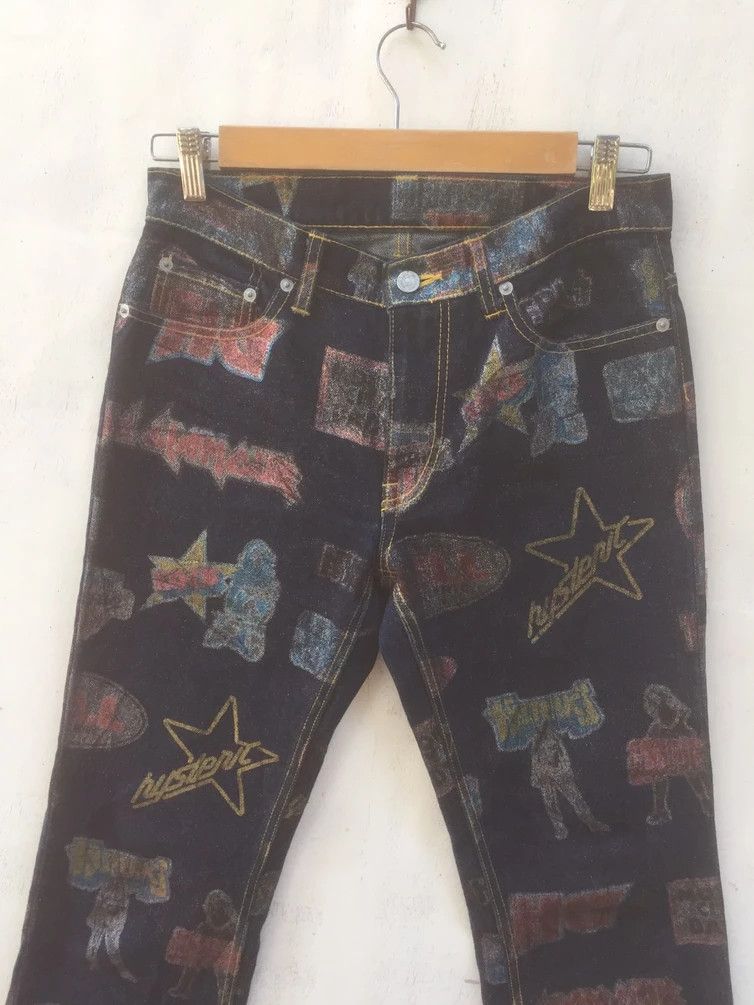 Hysteric Glamour HYSTERIC GLAMOUR pants full print distressed denim japanese Size US 30 / EU 46 - 5 Thumbnail