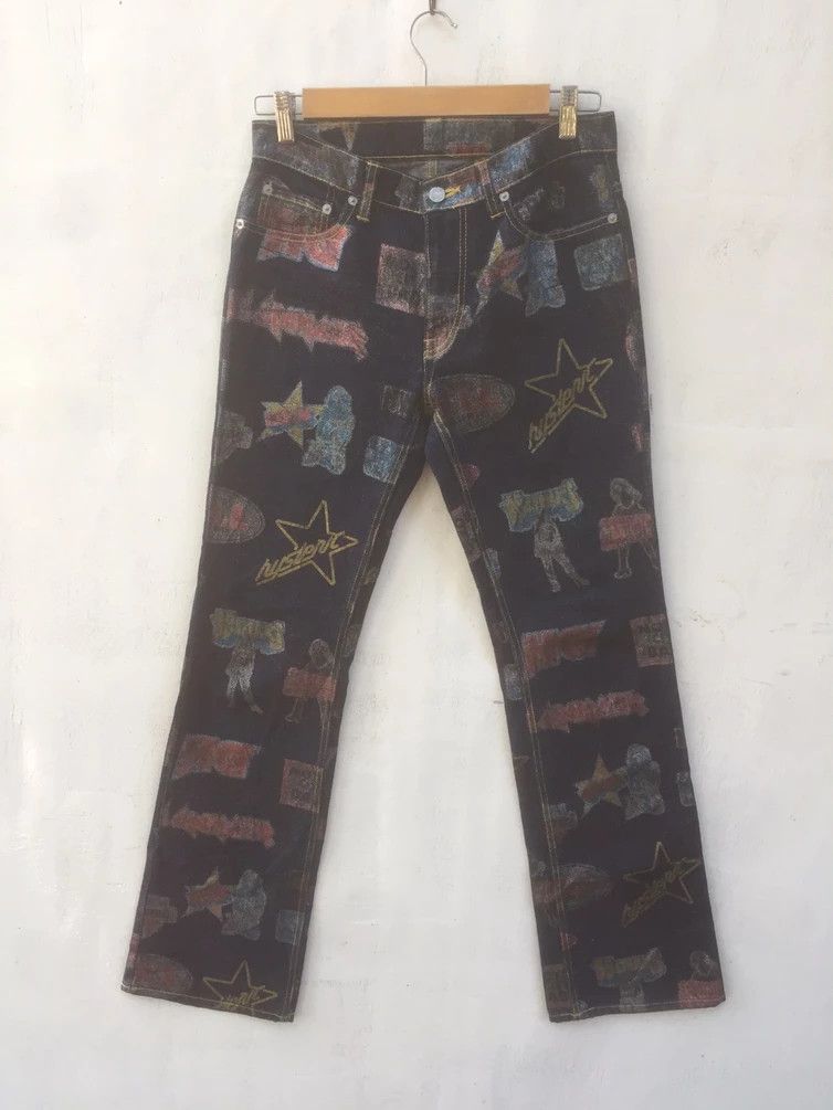 Hysteric Glamour HYSTERIC GLAMOUR pants full print distressed denim japanese Size US 30 / EU 46 - 1 Thumbnail
