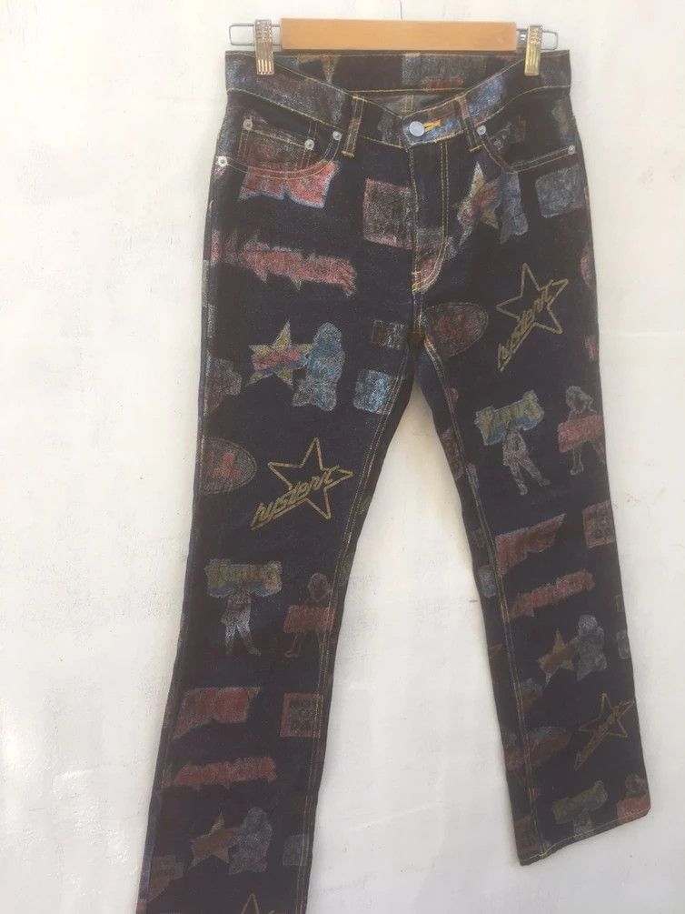 Hysteric Glamour HYSTERIC GLAMOUR pants full print distressed denim japanese Size US 30 / EU 46 - 4 Thumbnail