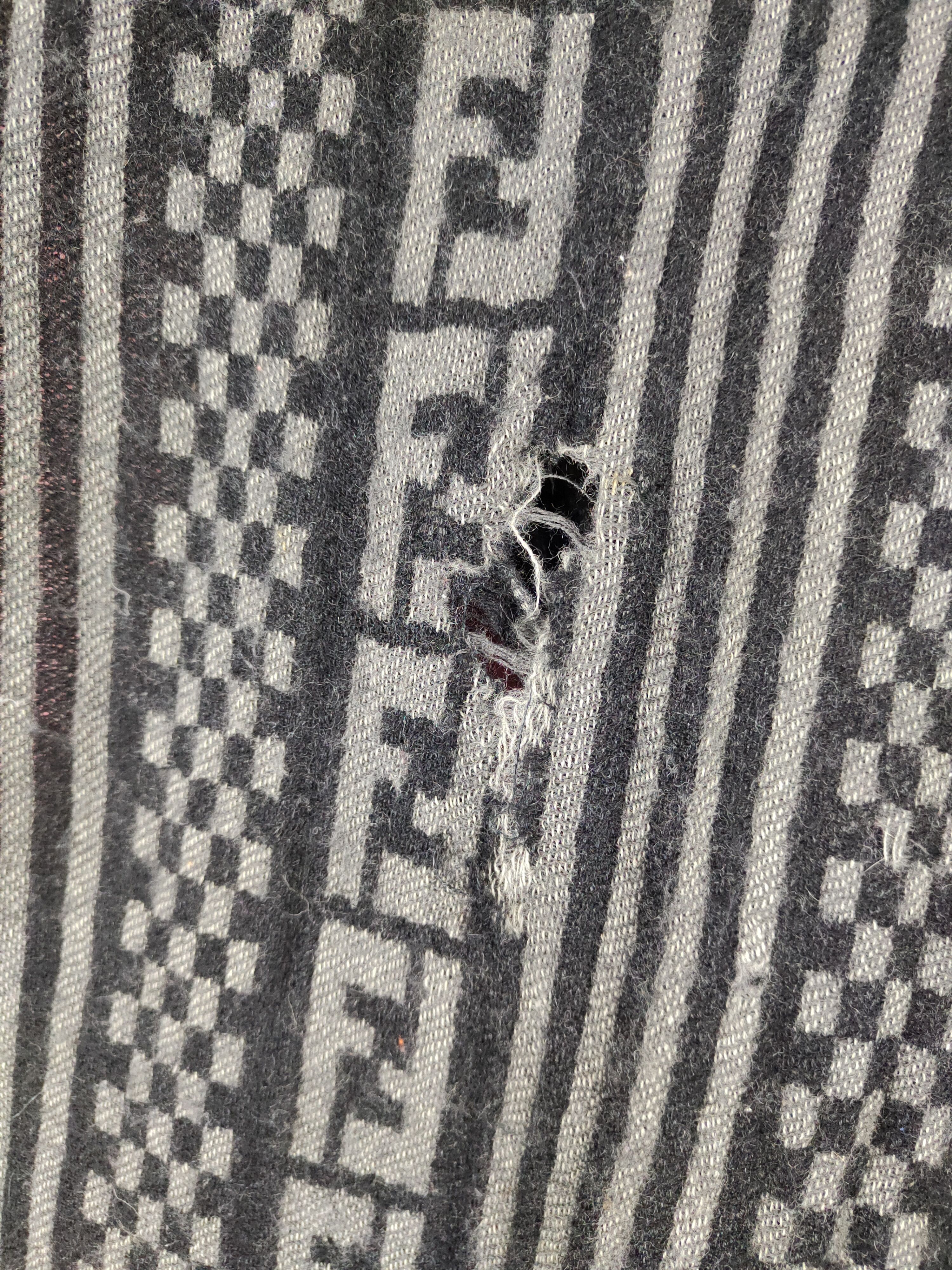 Fendi Fendi Black Muffler Scarves #S1046 Size ONE SIZE - 3 Thumbnail