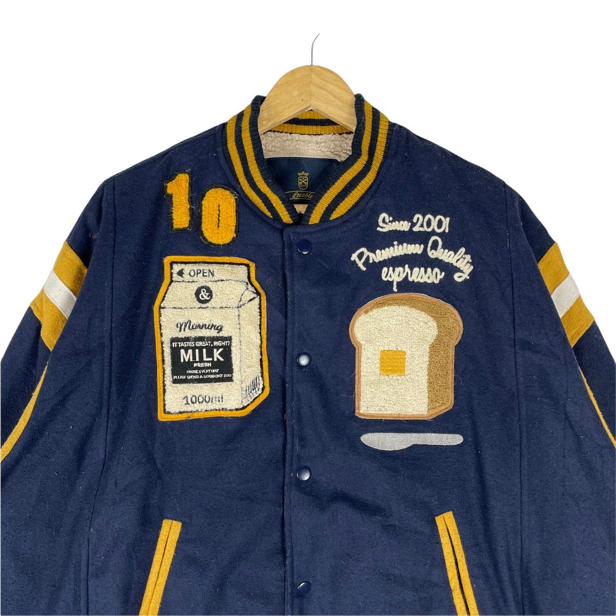 Japanese Brand ❄️RIVET & SURGE Japan Sherpa Varsity Button Jacket Size US XL / EU 56 / 4 - 4 Thumbnail