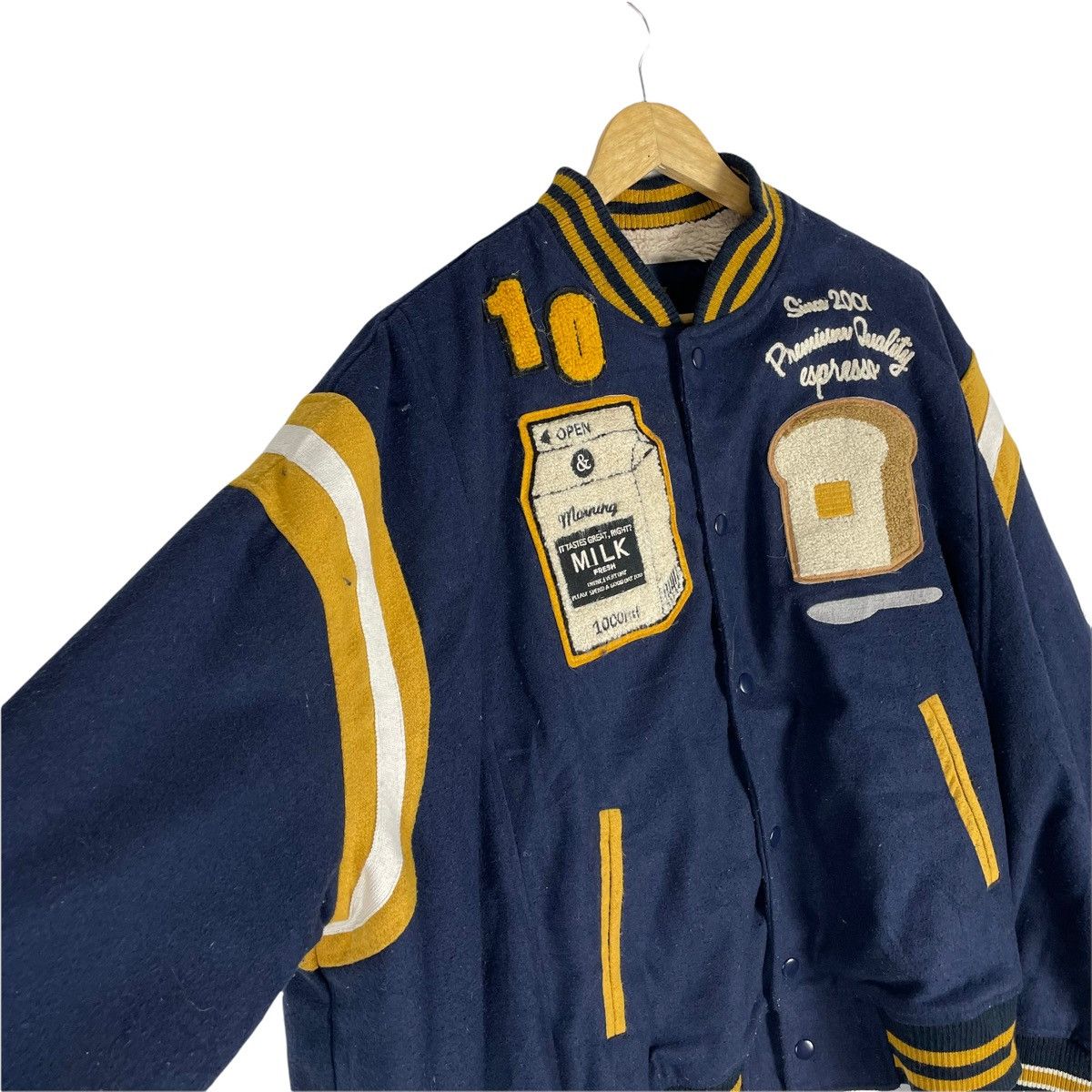 Japanese Brand ❄️RIVET & SURGE Japan Sherpa Varsity Button Jacket Size US XL / EU 56 / 4 - 8 Thumbnail