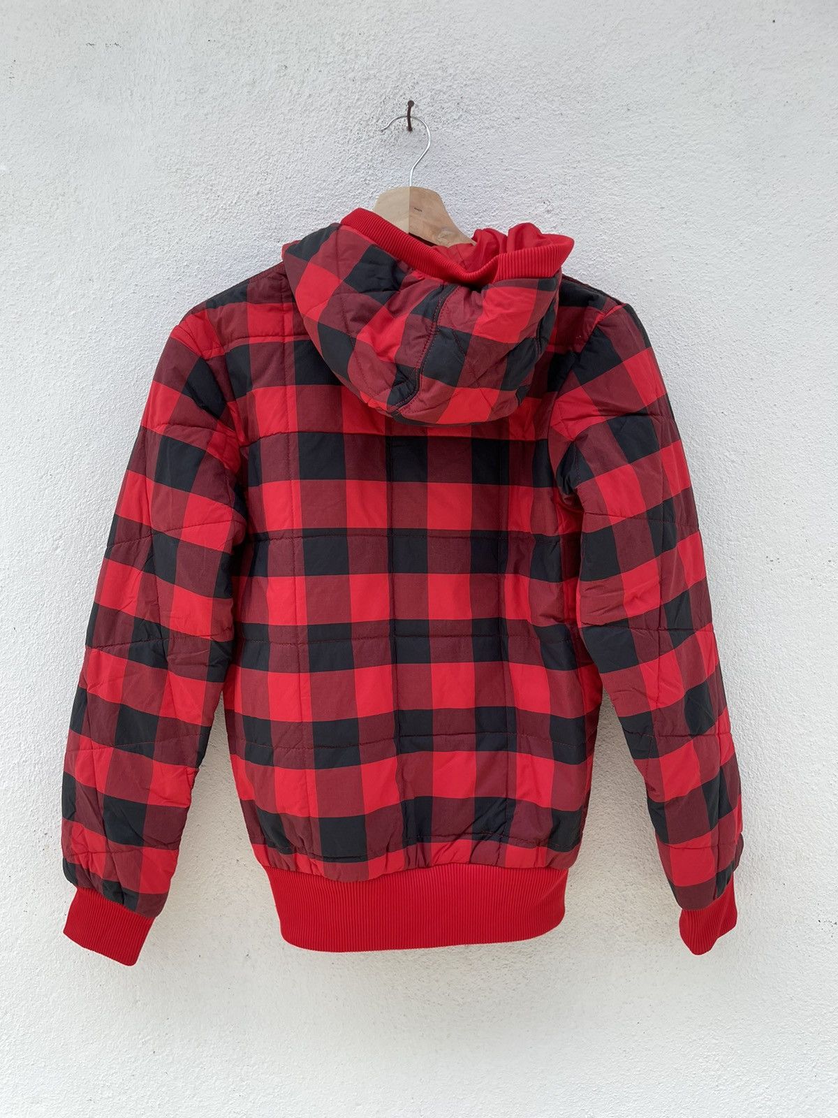 Adidas Adidas Trefoil Checker Red Hooded Jacket Size US XS / EU 42 / 0 - 6 Thumbnail