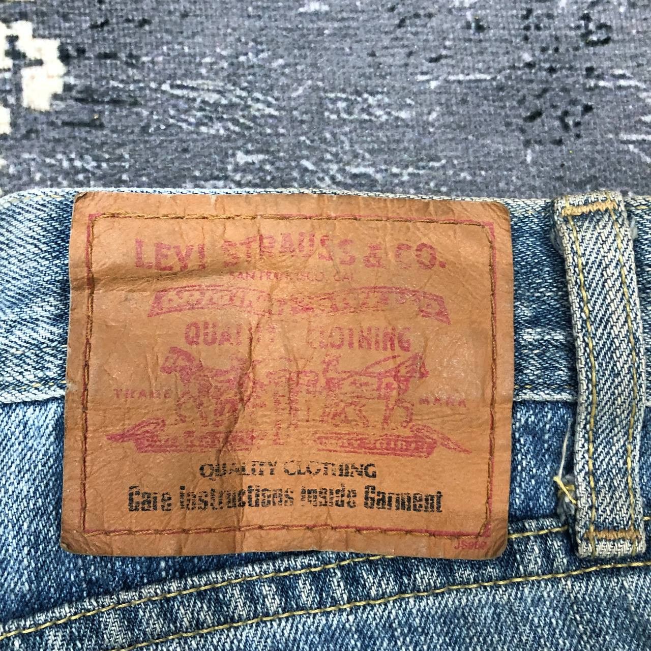 Levi's × Vintage P106 VTG LEVI'S BLUE WASH FLARED JEANS Size US 33 - 5 Thumbnail