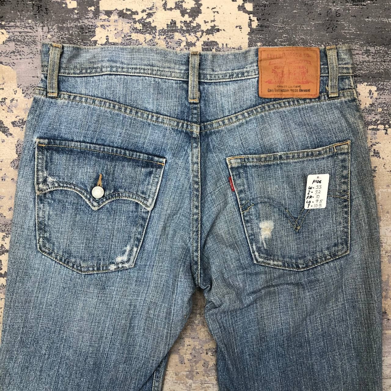 Levi's × Vintage P106 VTG LEVI'S BLUE WASH FLARED JEANS Size US 33 - 4 Thumbnail