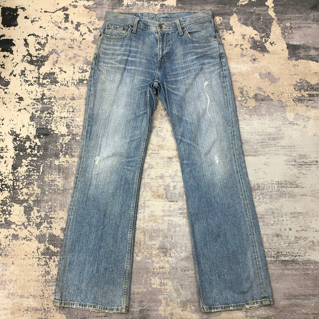 Levi's × Vintage P106 VTG LEVI'S BLUE WASH FLARED JEANS Size US 33 - 2 Thumbnail