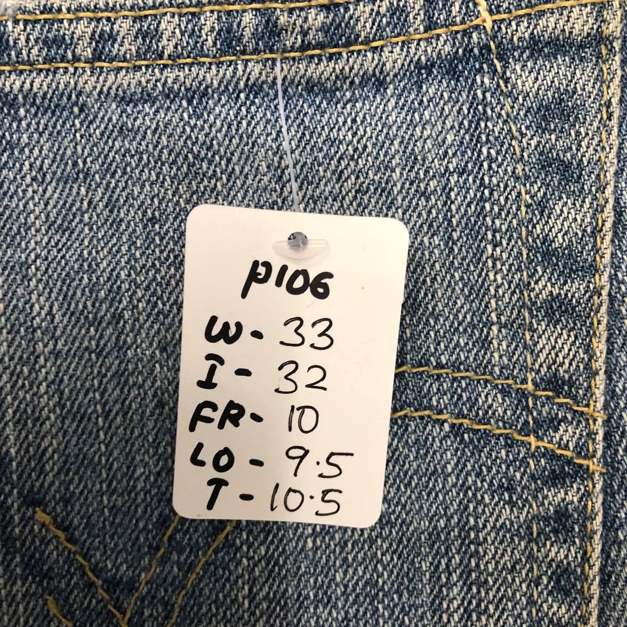 Levi's × Vintage P106 VTG LEVI'S BLUE WASH FLARED JEANS Size US 33 - 12 Thumbnail