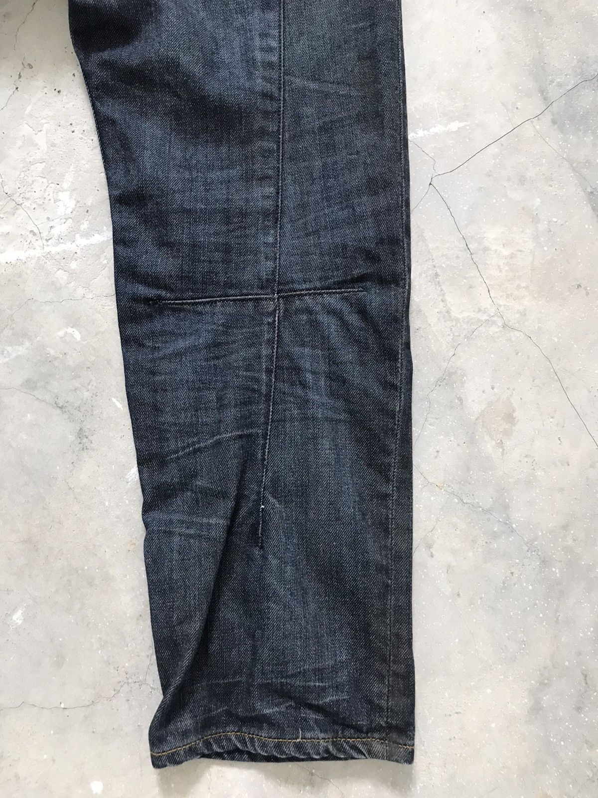 Japanese Brand SEMANTIC DESIGN JAPAN Whiskers Cropped Denim Jeans Size US 32 / EU 48 - 12 Thumbnail