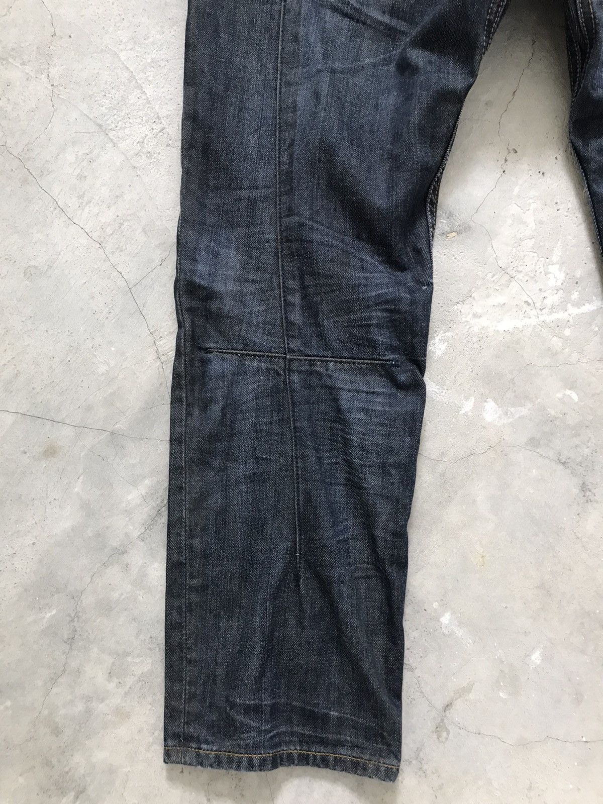Japanese Brand SEMANTIC DESIGN JAPAN Whiskers Cropped Denim Jeans Size US 32 / EU 48 - 11 Thumbnail
