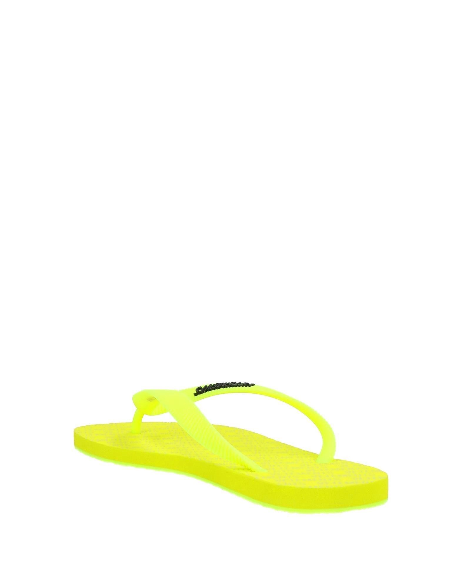 image of Vetements Flip Flops In Acid Green Shoes, Men's (Size 7)
