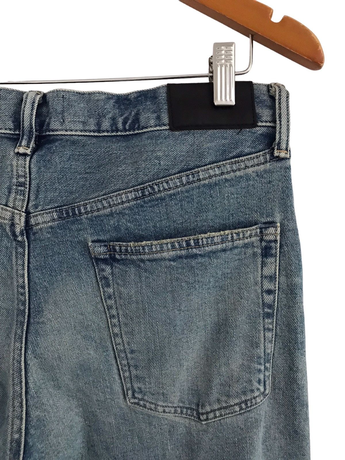 monkey time Monkey Time Japan Ripped Slim Selvedge Denim Jeans Size US 31 - 11 Thumbnail