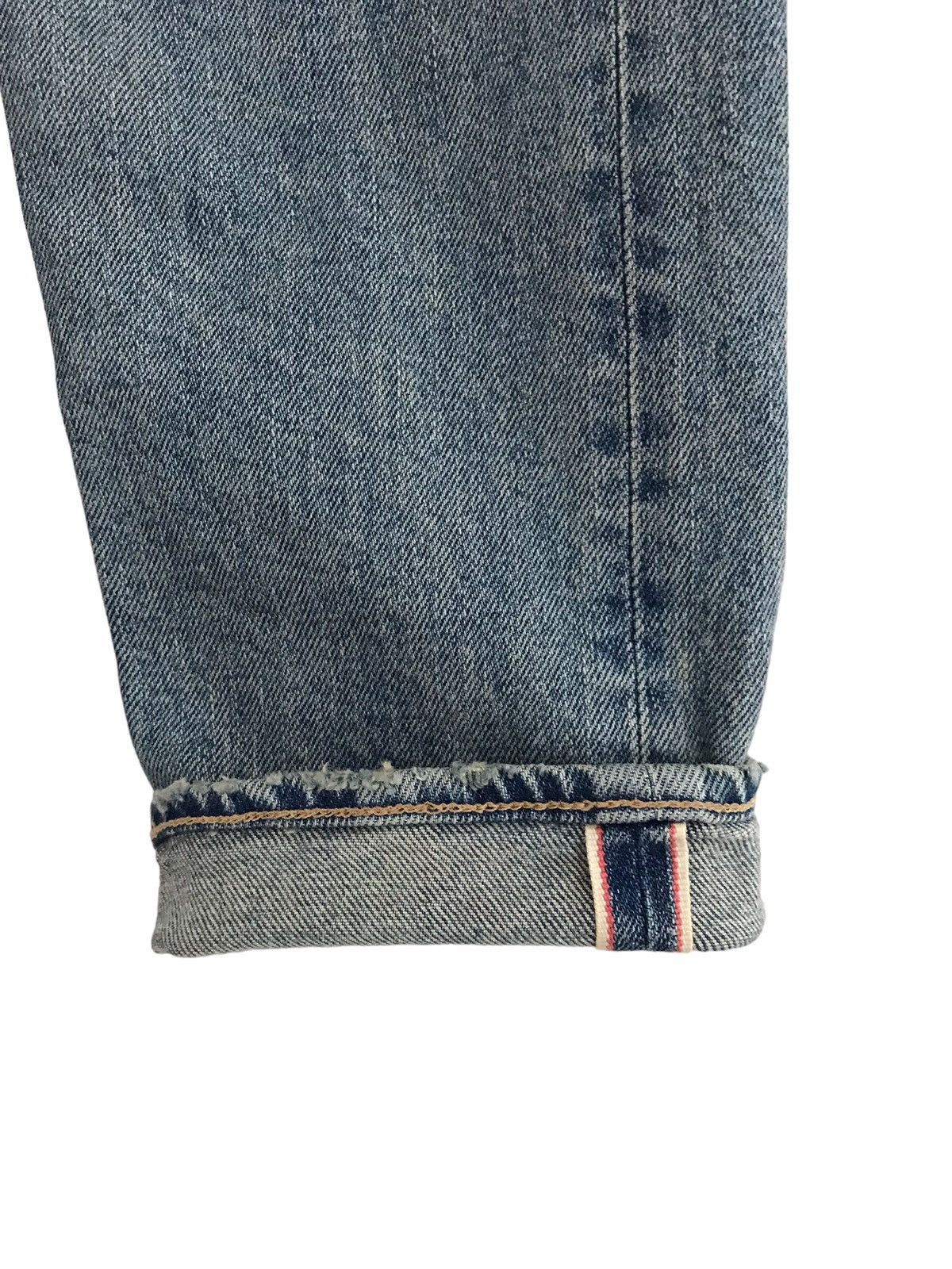 monkey time Monkey Time Japan Ripped Slim Selvedge Denim Jeans Size US 31 - 9 Thumbnail