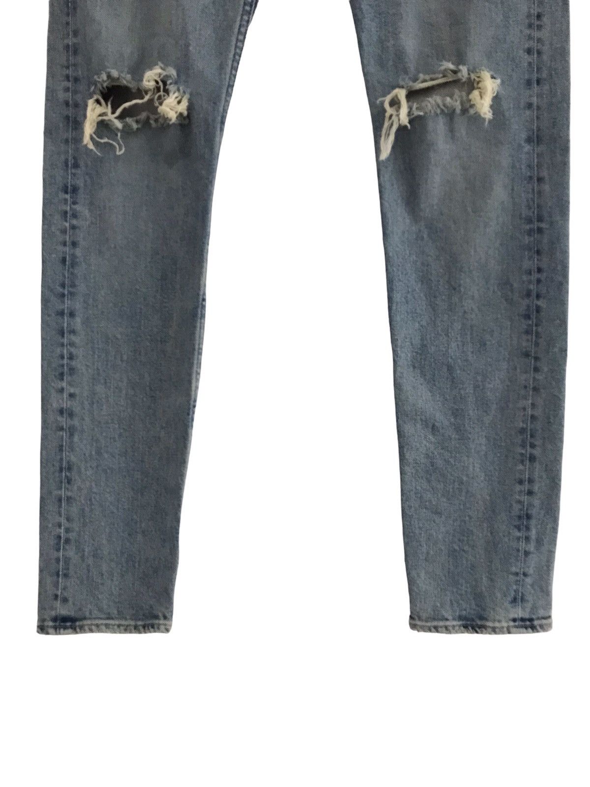 monkey time Monkey Time Japan Ripped Slim Selvedge Denim Jeans Size US 31 - 3 Thumbnail