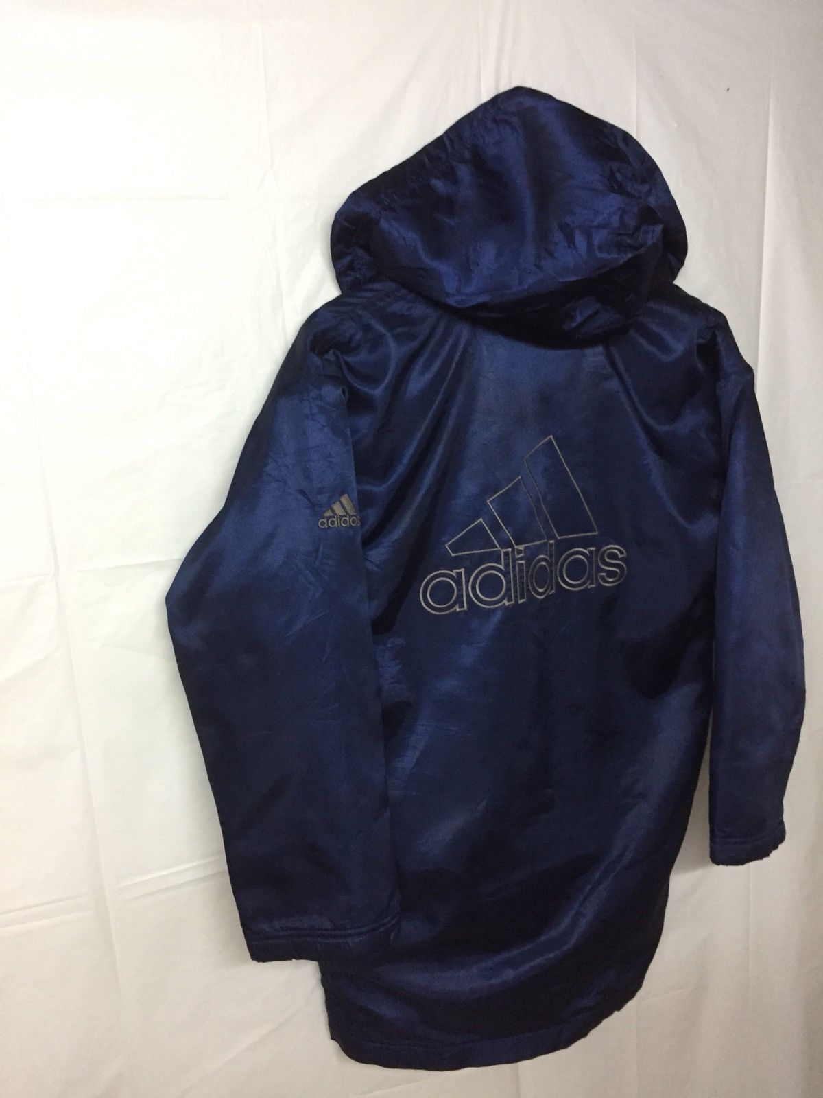 Adidas × Vintage Urgent Sale!! Vintage Adidas Long Jacket Nice Design /25 Size US S / EU 44-46 / 1 - 3 Thumbnail