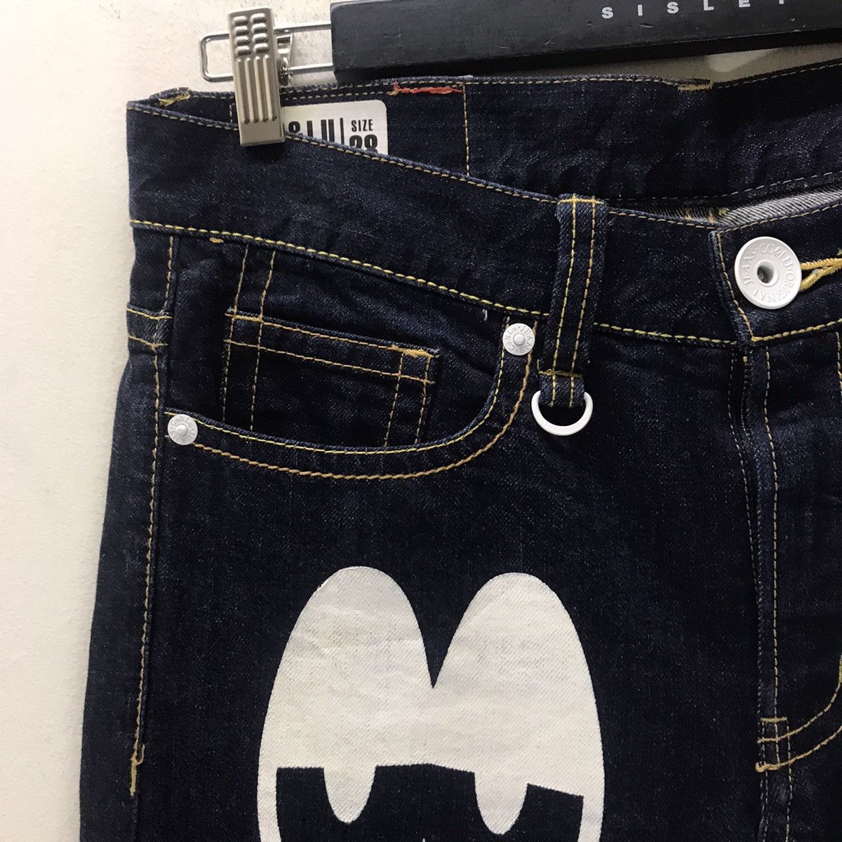 Japanese Brand Japanese Brand Co&Lu Sad Face Painter Denim Jeans Size US 32 / EU 48 - 4 Thumbnail