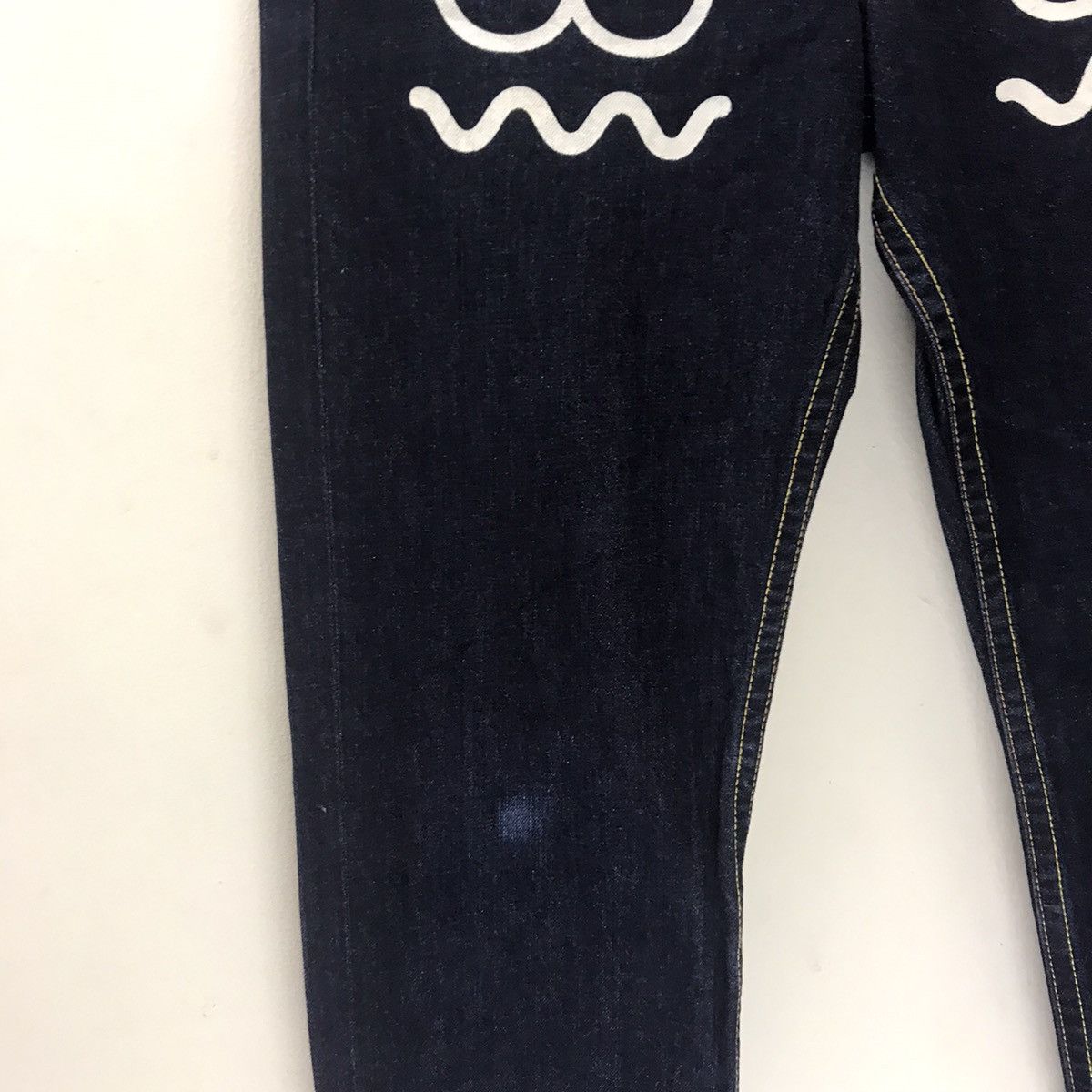 Japanese Brand Japanese Brand Co&Lu Sad Face Painter Denim Jeans Size US 32 / EU 48 - 6 Thumbnail