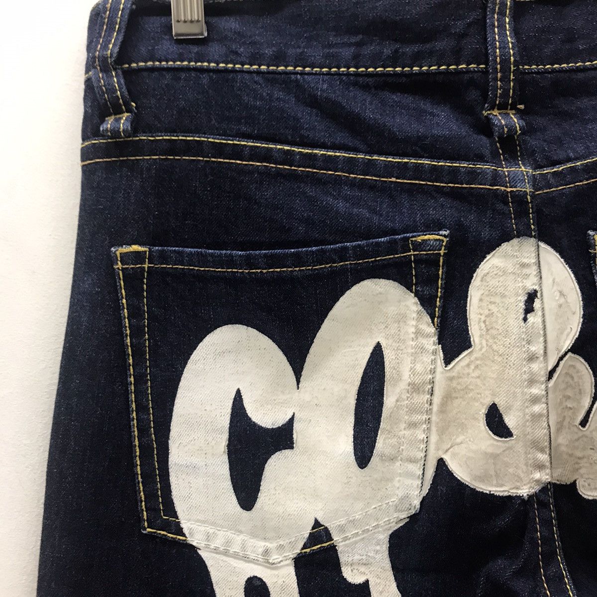 Japanese Brand Japanese Brand Co&Lu Sad Face Painter Denim Jeans Size US 32 / EU 48 - 11 Thumbnail