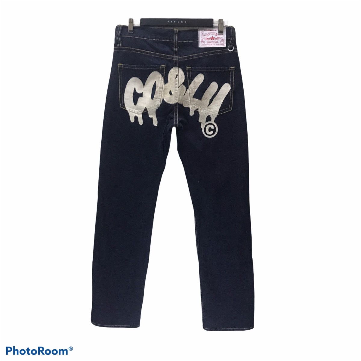Japanese Brand Japanese Brand Co&Lu Sad Face Painter Denim Jeans Size US 32 / EU 48 - 2 Thumbnail