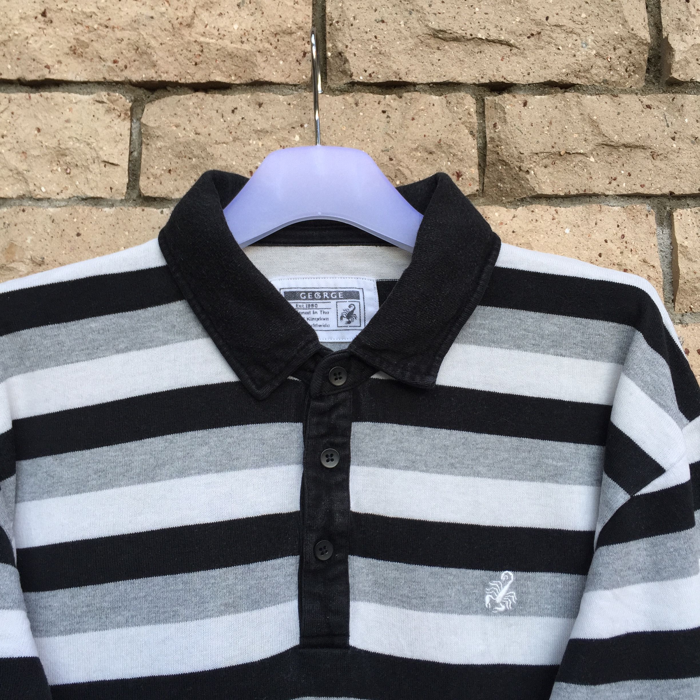 George GEORGE long sleeve polo shirt small logo Size US L / EU 52-54 / 3 - 4 Thumbnail