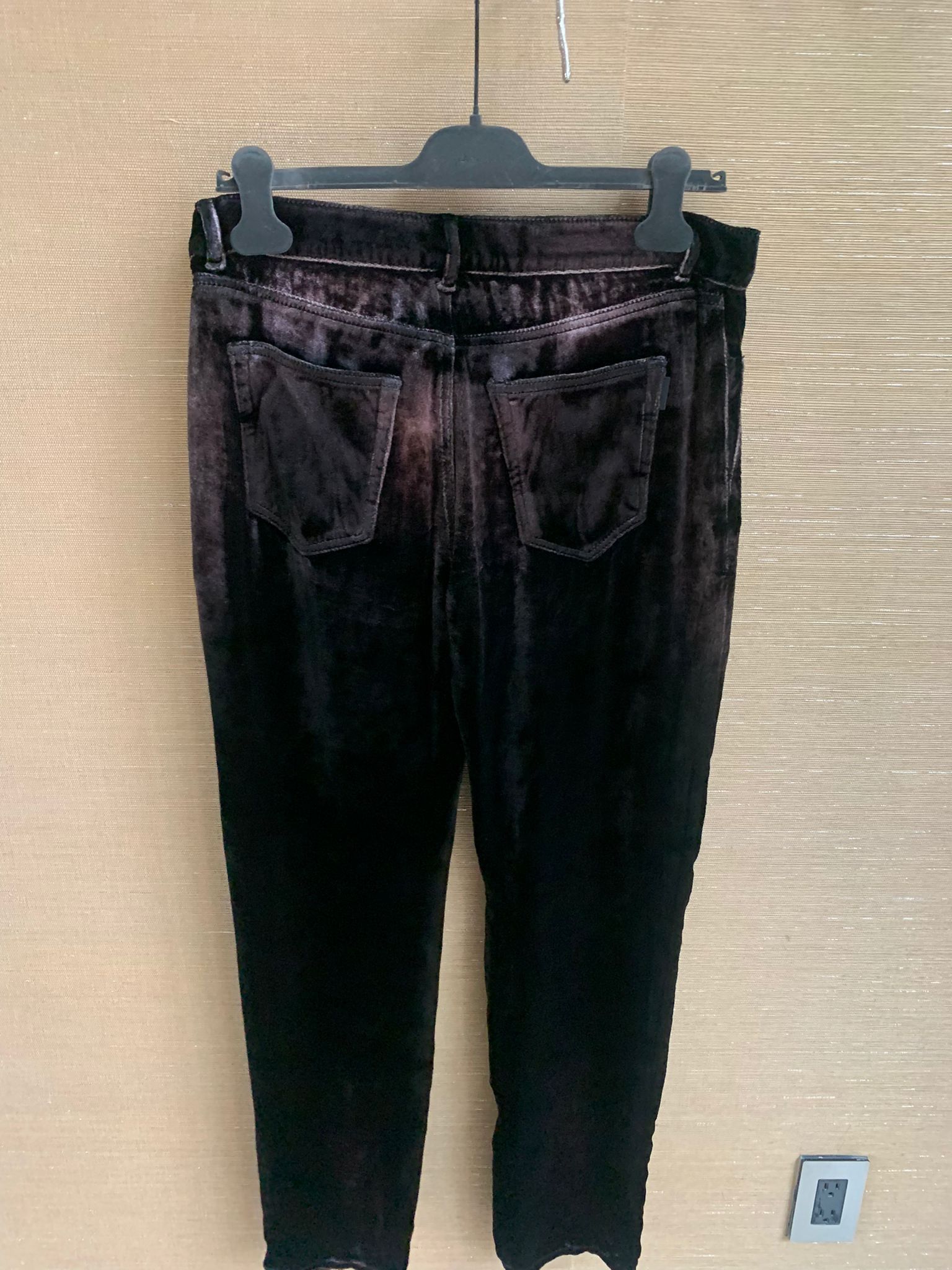 Saint Laurent Paris Velour Black Casual Pants Size US 31 - 17 Thumbnail