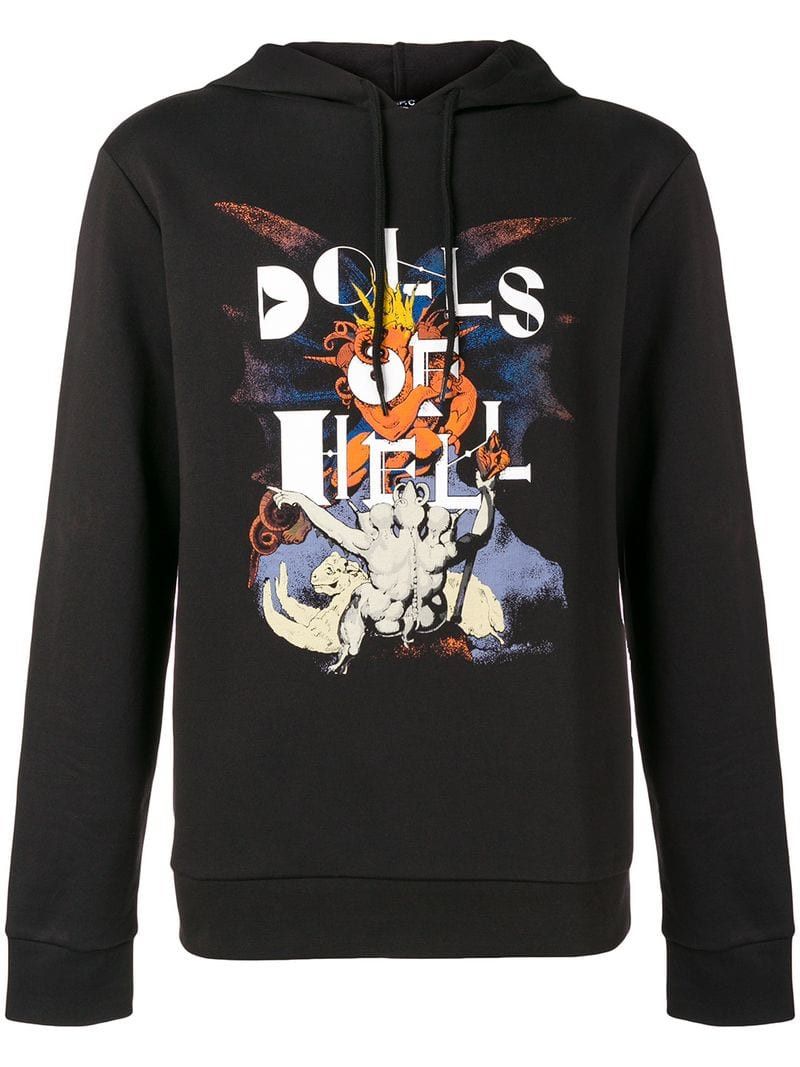 A.P.C. $300 RARE Black Band Graphic Hoodie/ Hooded Sweatshirt Small Size US S / EU 44-46 / 1 - 1 Thumbnail