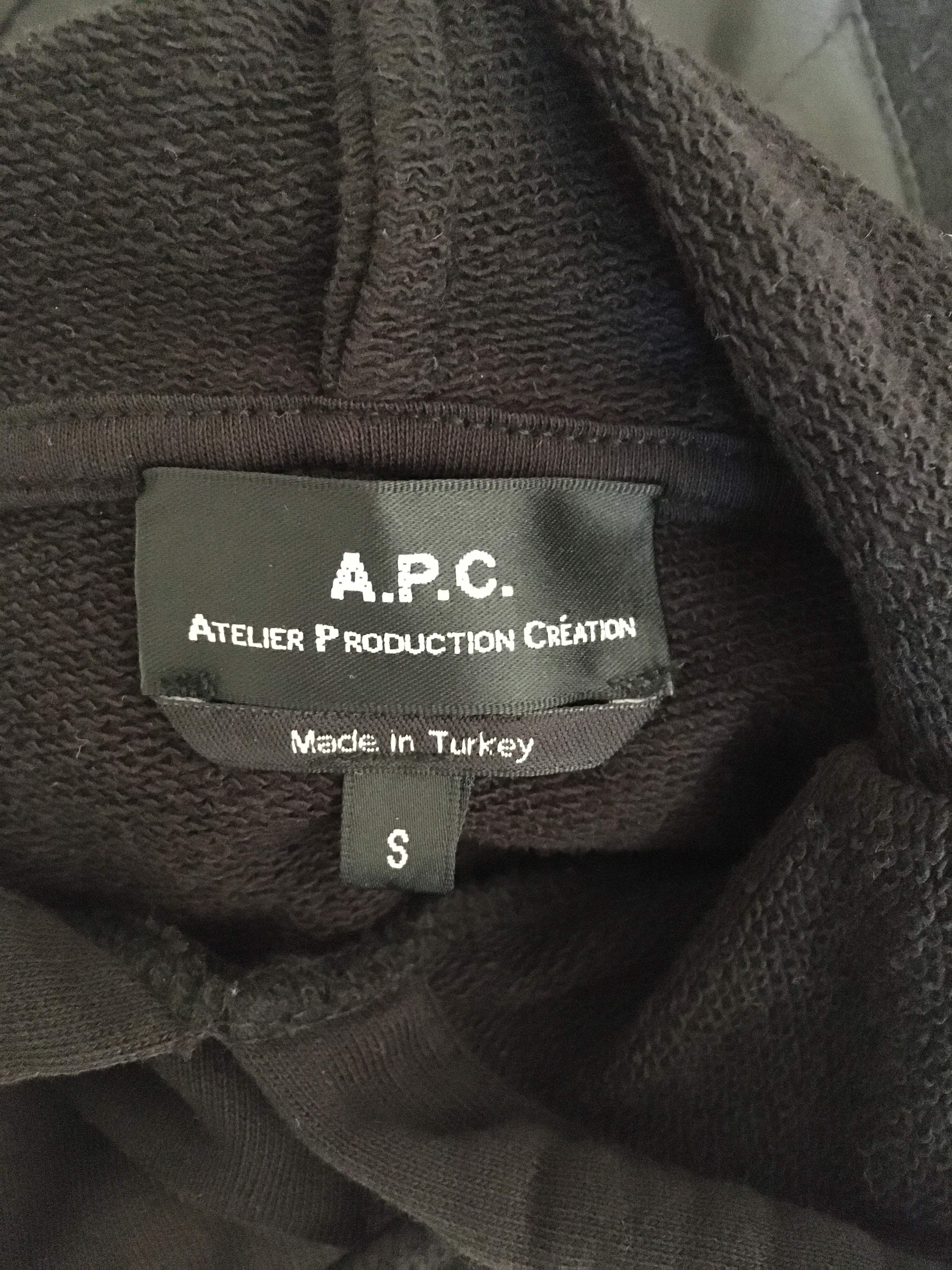 A.P.C. $300 RARE Black Band Graphic Hoodie/ Hooded Sweatshirt Small Size US S / EU 44-46 / 1 - 12 Thumbnail