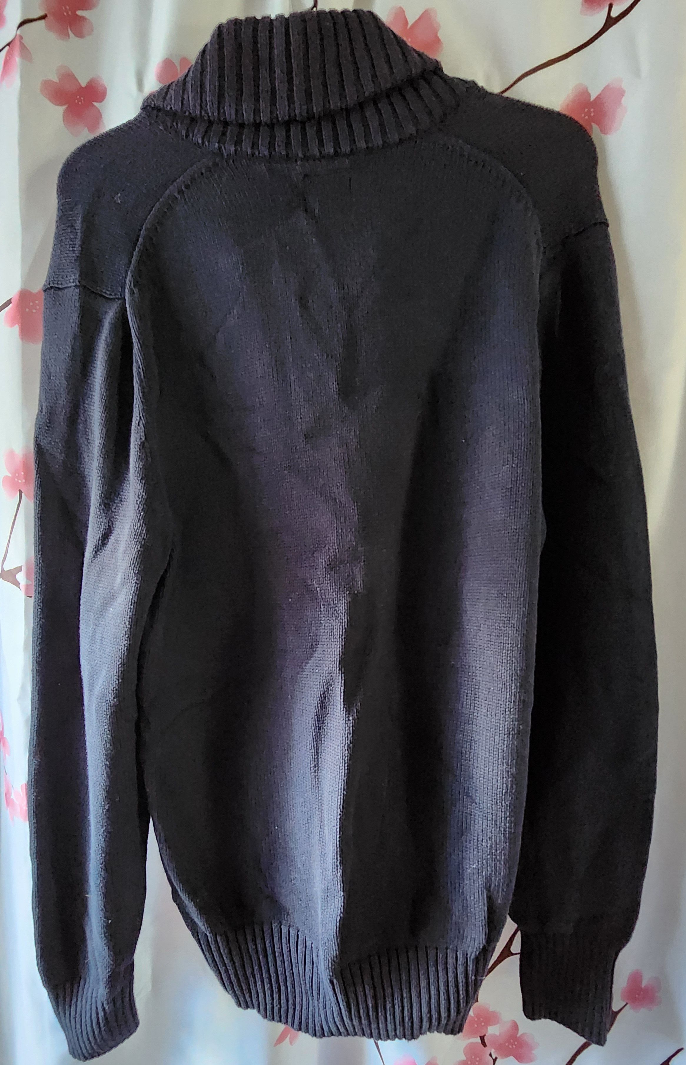 Gap GAP Navy Blue Front 4 Pocket Cable Cardigan Sweater S Size S / US 4 / IT 40 - 2 Thumbnail