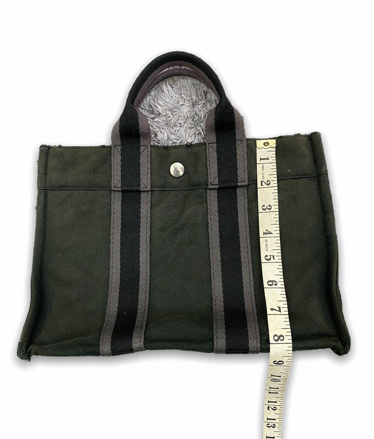 Hermes Vintage Hermes Made In France Canvas Small Tote Bag Size ONE SIZE - 16 Thumbnail