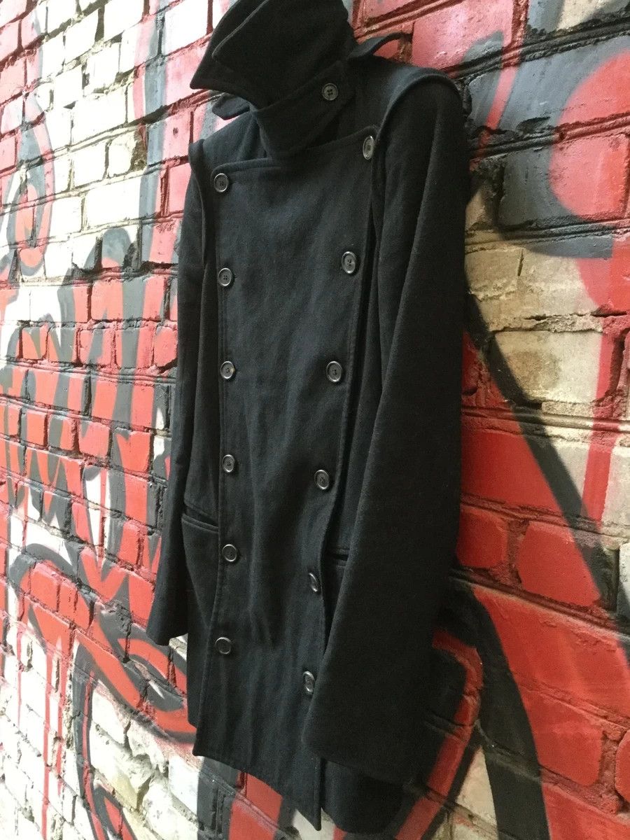 Ann Demeulemeester FW04 fleece, wool & metal heavy coat Size S / US 4 / IT 40 - 2 Thumbnail