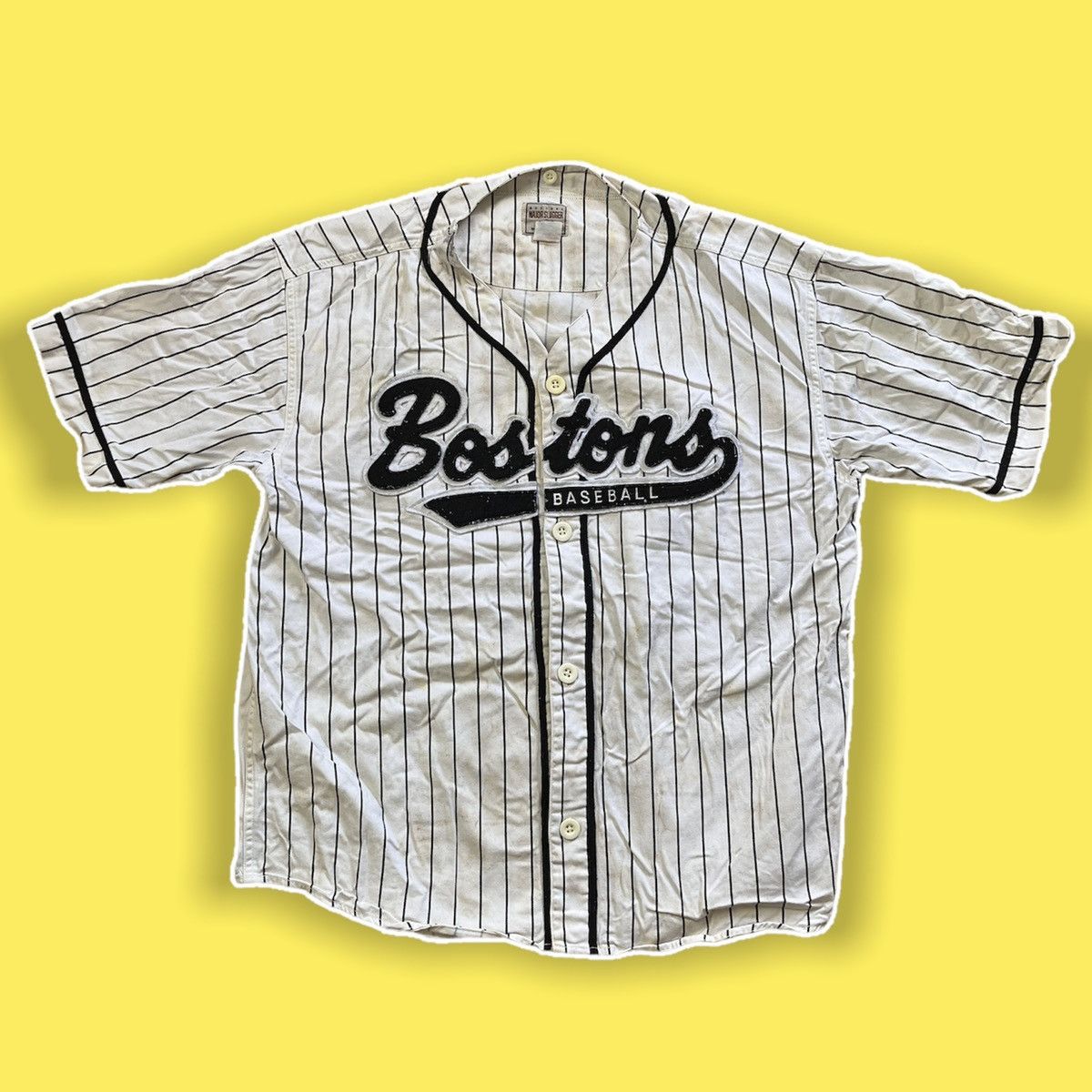 MLB × Vintage BOSTON BASEBALL MAJOR SLUGGER VINTAGE JERSEY 1980s Size US M / EU 48-50 / 2 - 12 Thumbnail