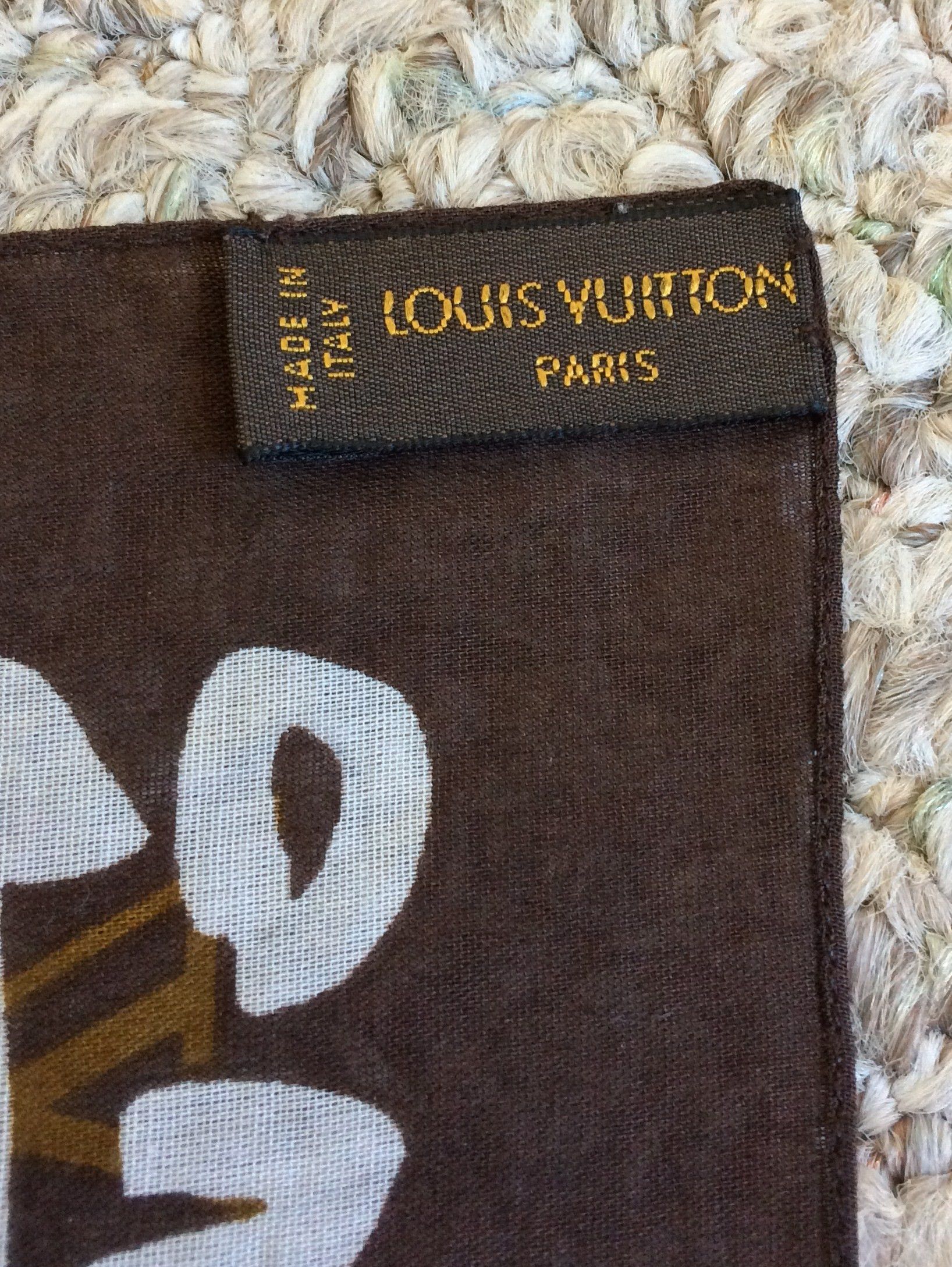 Louis Vuitton × Takashi Murakami NEW S/S 2001 Louis Vuitton Sprouse Monogram Graffiti Scarf Size ONE SIZE - 5 Thumbnail