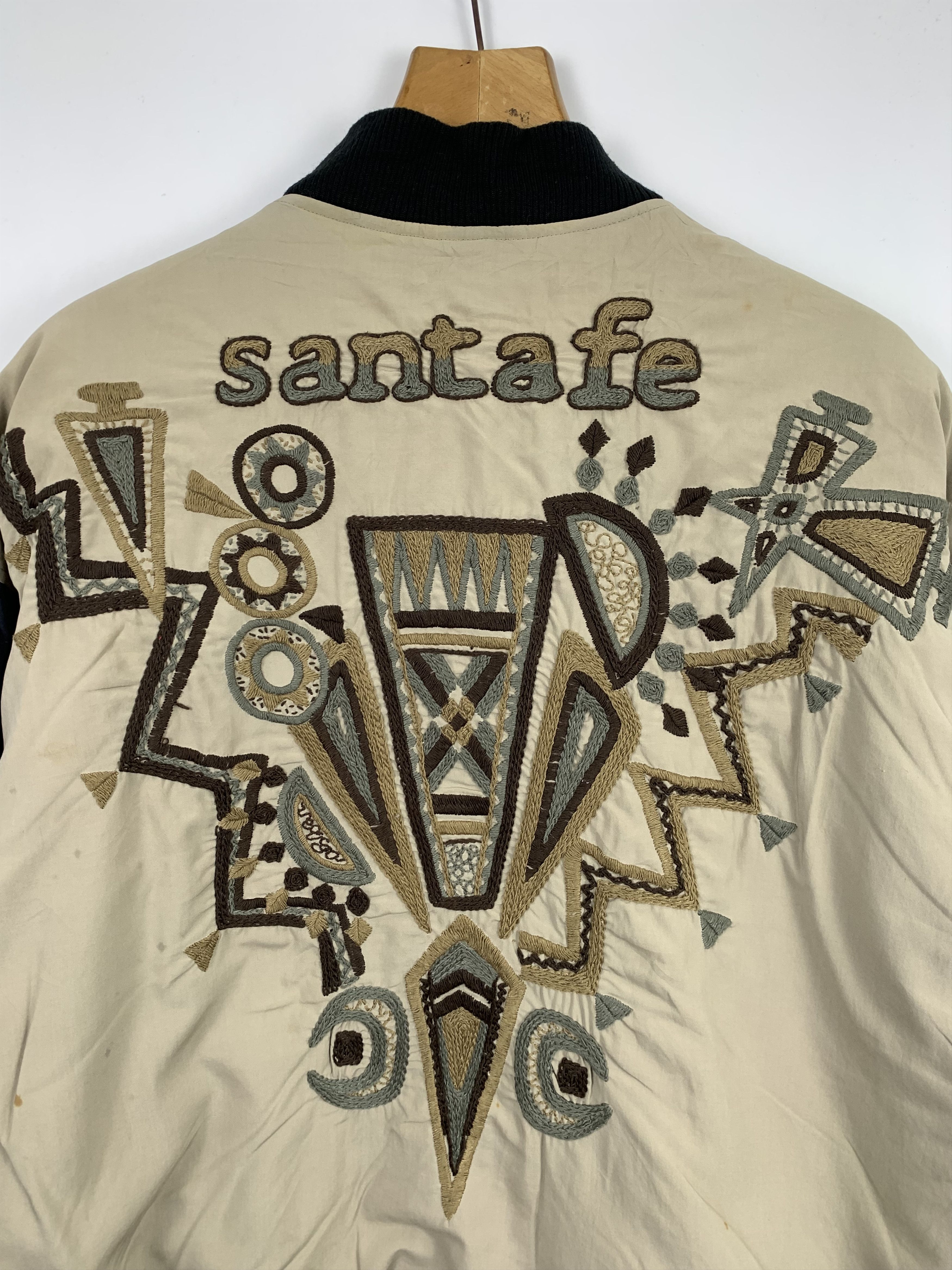 Japanese Brand Vintage SANTAFE Native Navajo Pattern Bombers Jacket J0398 Size US M / EU 48-50 / 2 - 15 Thumbnail