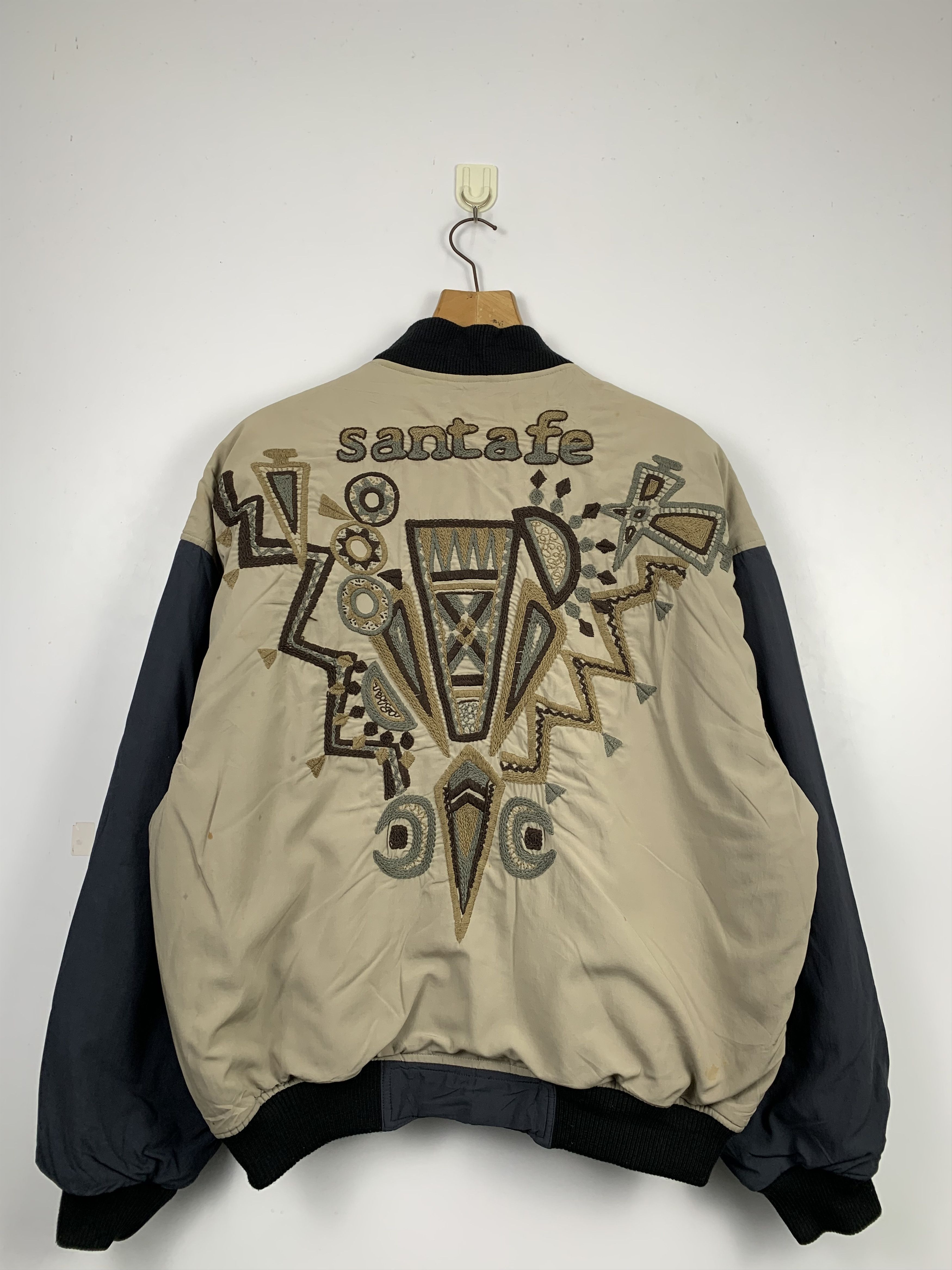 Japanese Brand Vintage SANTAFE Native Navajo Pattern Bombers Jacket J0398 Size US M / EU 48-50 / 2 - 13 Thumbnail