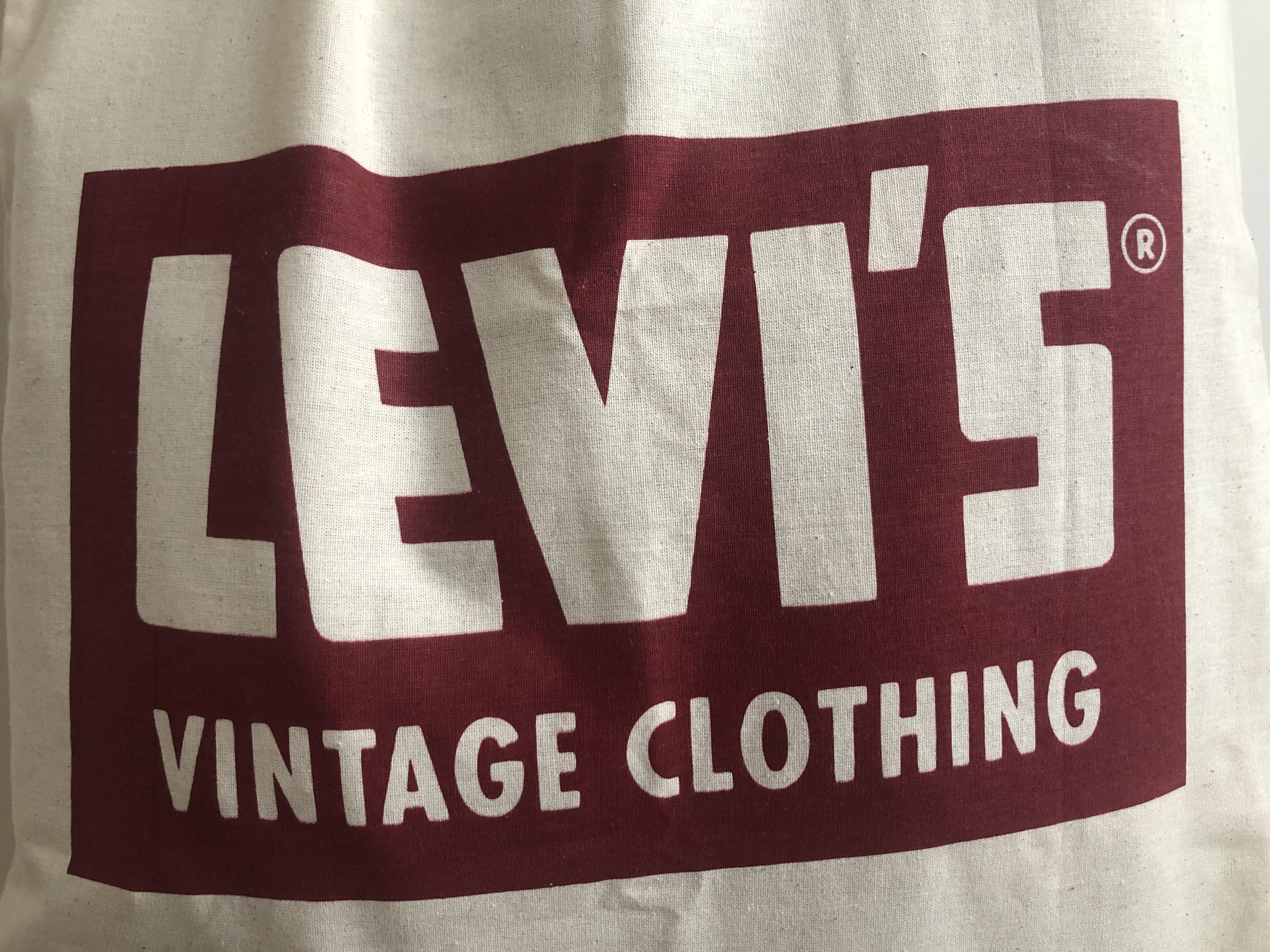 Levi's Vintage Clothing Levis Vintage Clothing LVC 501 USA Raw Fabric Logo Tote Bag Size ONE SIZE - 8 Thumbnail