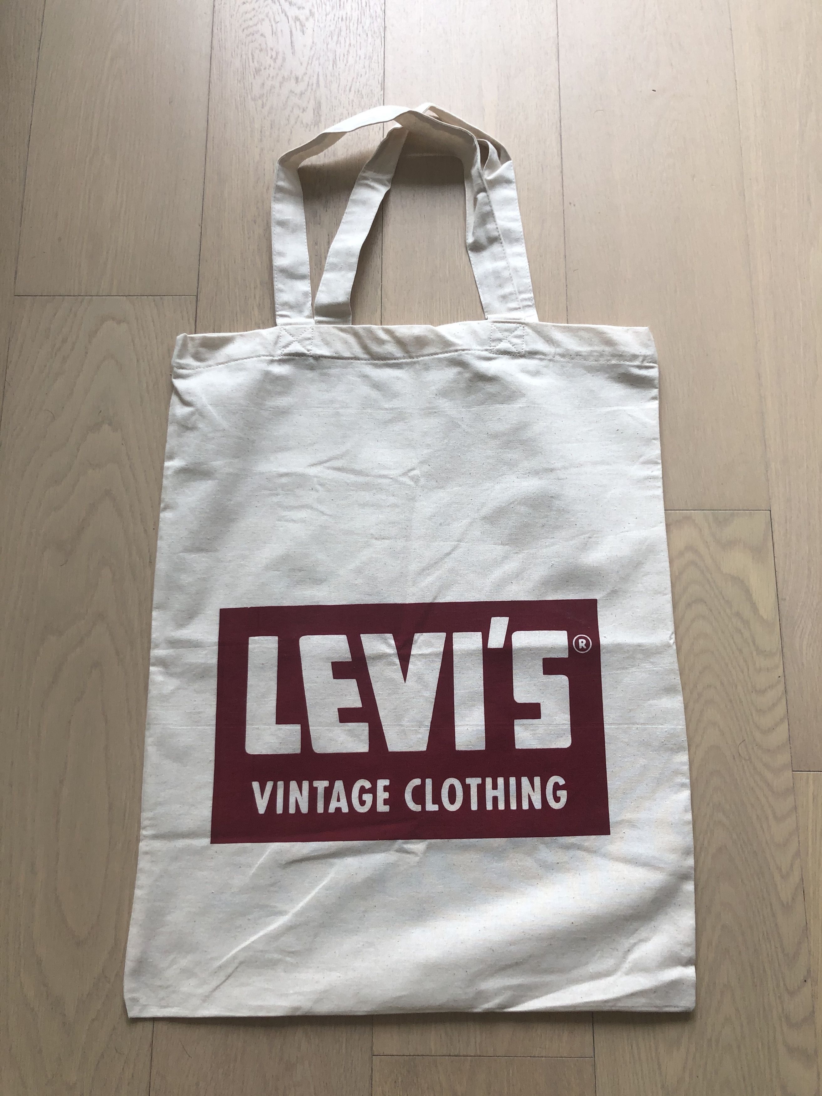 Levi's Vintage Clothing Levis Vintage Clothing LVC 501 USA Raw Fabric Logo Tote Bag Size ONE SIZE - 1 Thumbnail