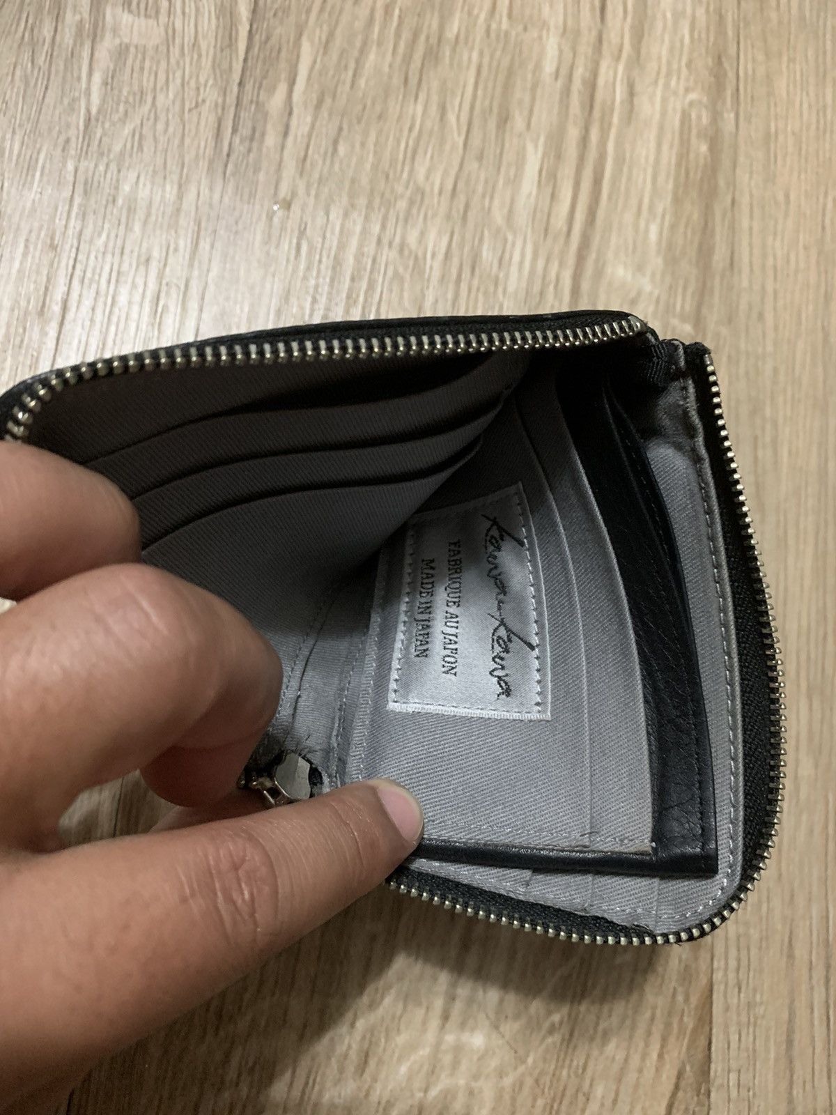 Japanese Brand 🇯🇵 KAWA KAWA JAPAN under YOHJI YAMAMOTO LEATHER WALLET Size ONE SIZE - 4 Thumbnail