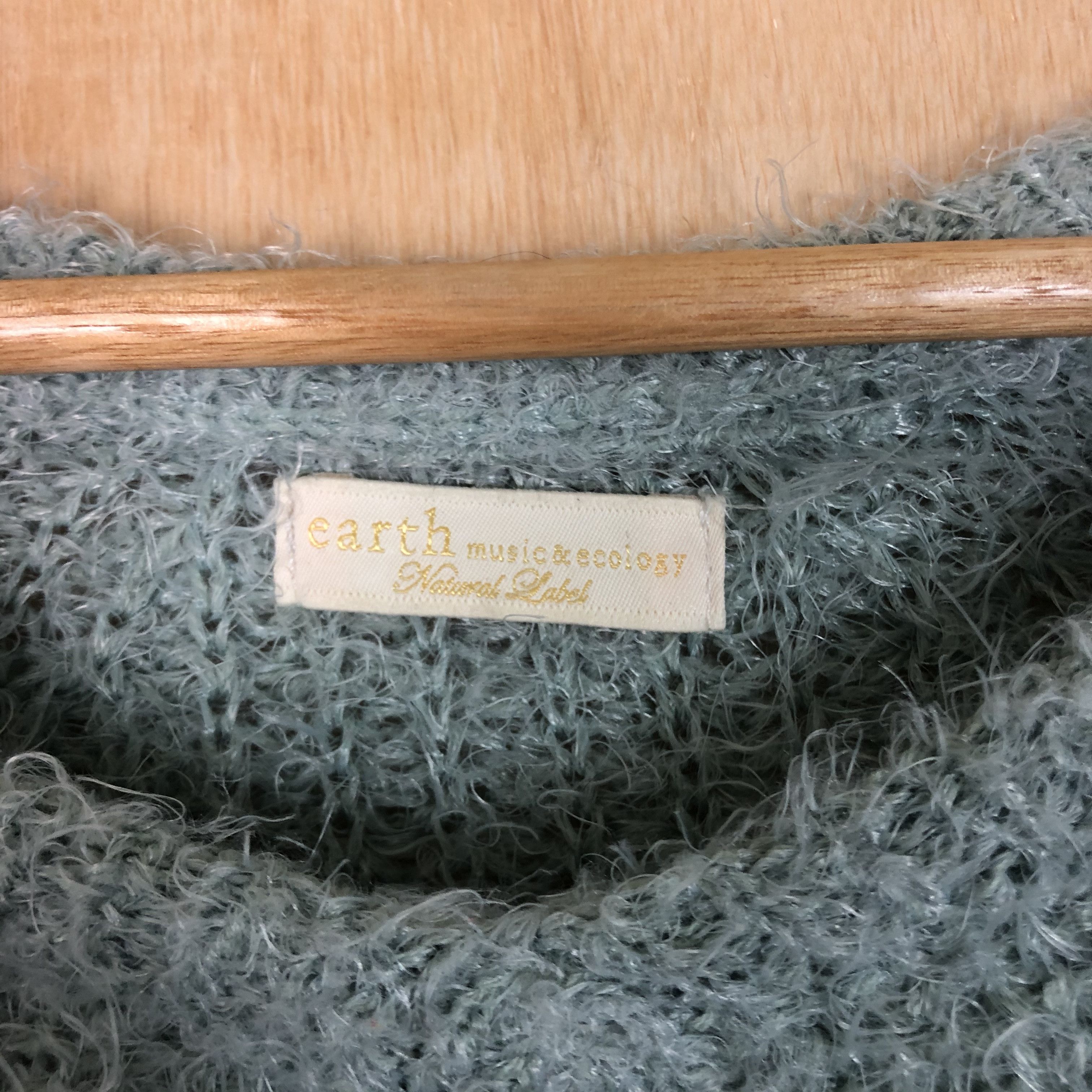 Vintage DLL Earth Music & ecology mint Mohair shaggy Knitwear #c071 Size US M / EU 48-50 / 2 - 9 Thumbnail
