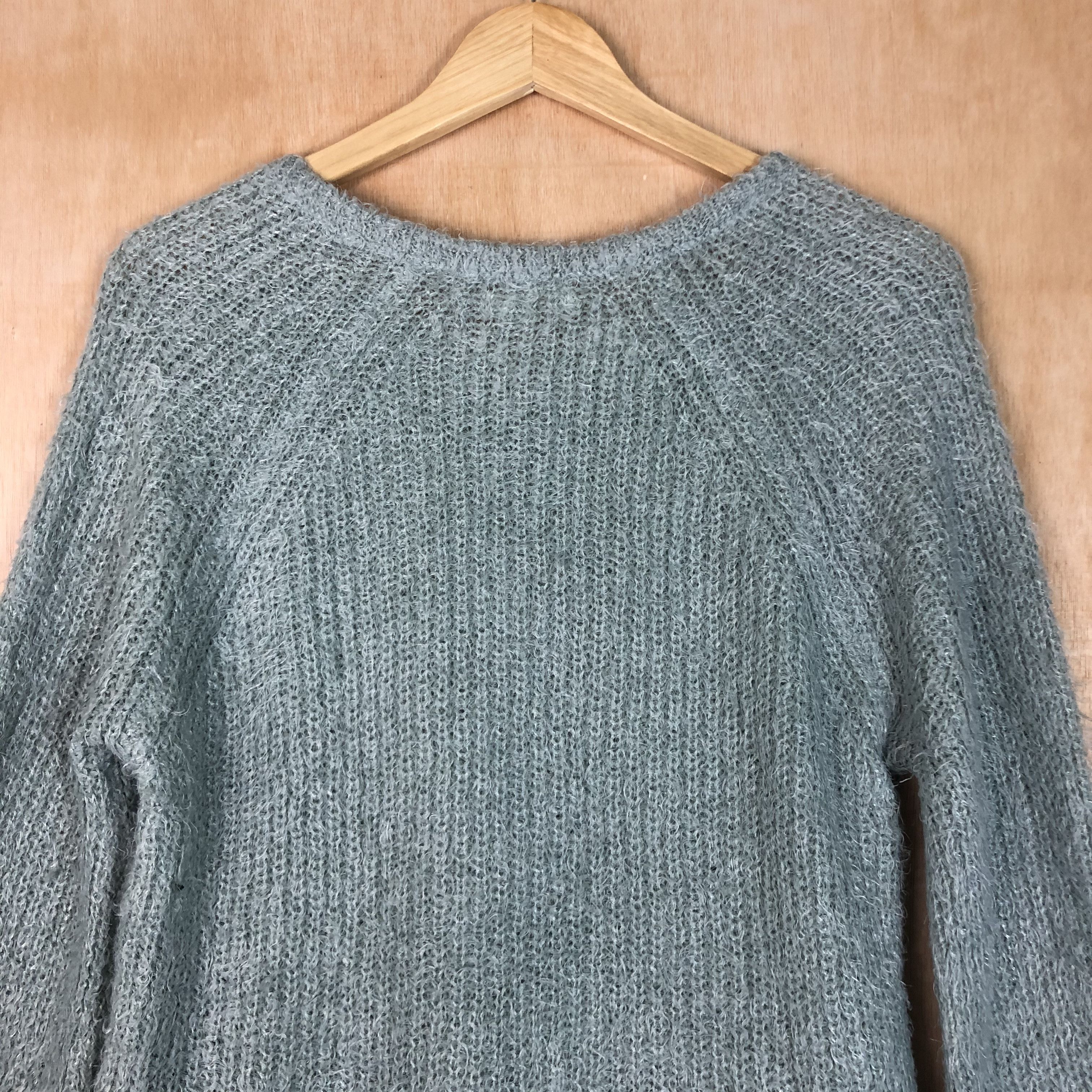 Vintage DLL Earth Music & ecology mint Mohair shaggy Knitwear #c071 Size US M / EU 48-50 / 2 - 11 Thumbnail
