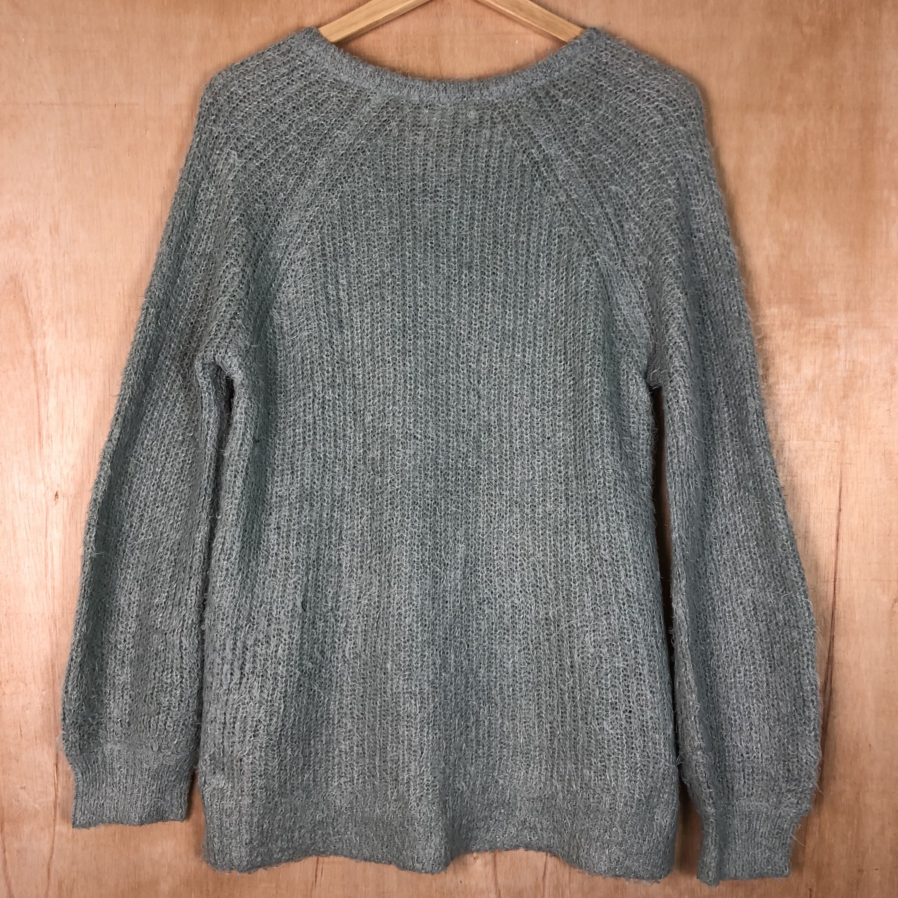 Vintage DLL Earth Music & ecology mint Mohair shaggy Knitwear #c071 Size US M / EU 48-50 / 2 - 12 Thumbnail