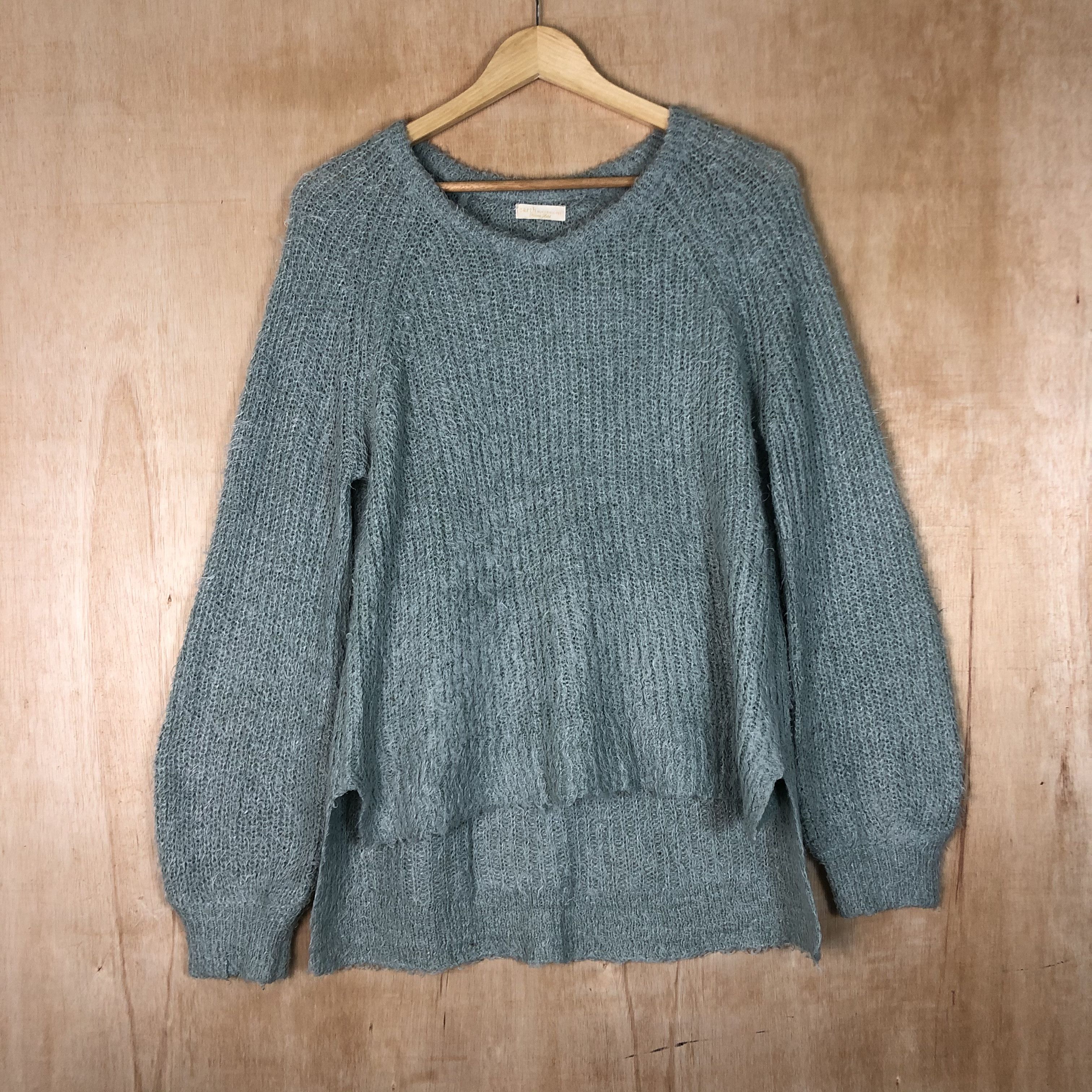 Vintage DLL Earth Music & ecology mint Mohair shaggy Knitwear #c071 Size US M / EU 48-50 / 2 - 1 Thumbnail