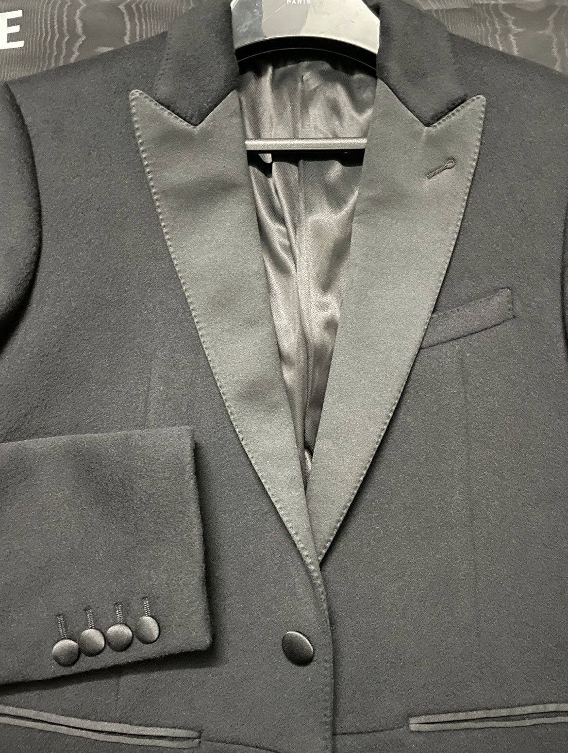 Hedi Slimane × Saint Laurent Paris 19FW Cashmere Tail Coat Sz44 Size US M / EU 48-50 / 2 - 2 Thumbnail
