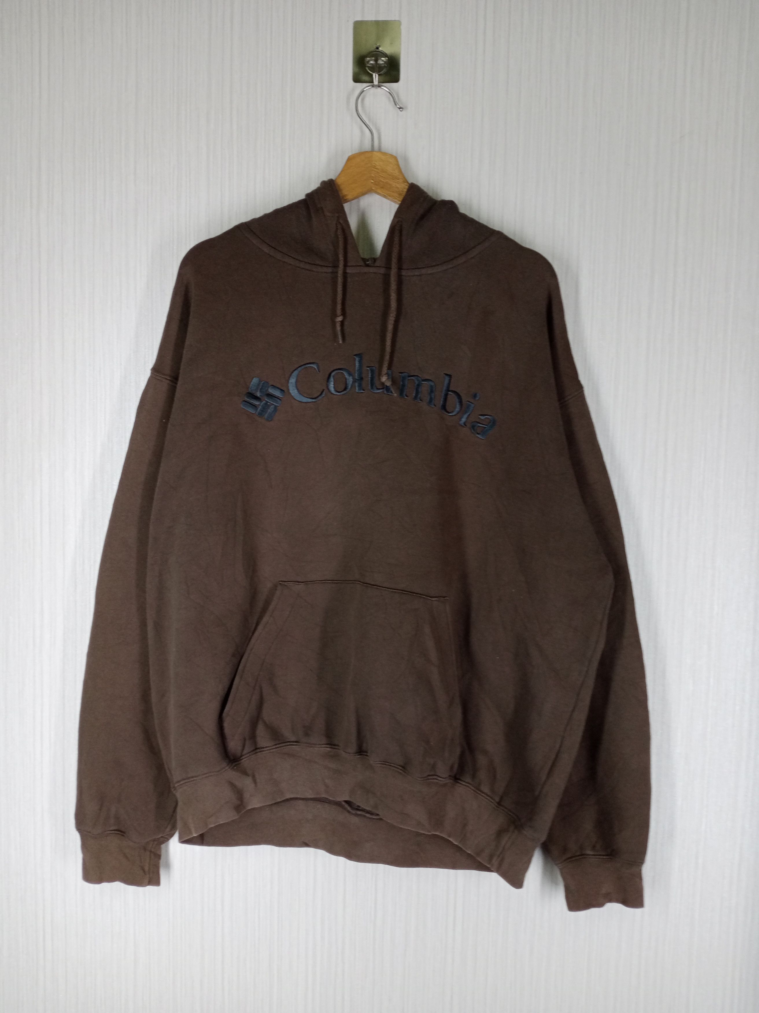 Columbia × Vintage Vintage Columbia Hoodie Embroidery Sweatshirt Size US XL / EU 56 / 4 - 1 Thumbnail